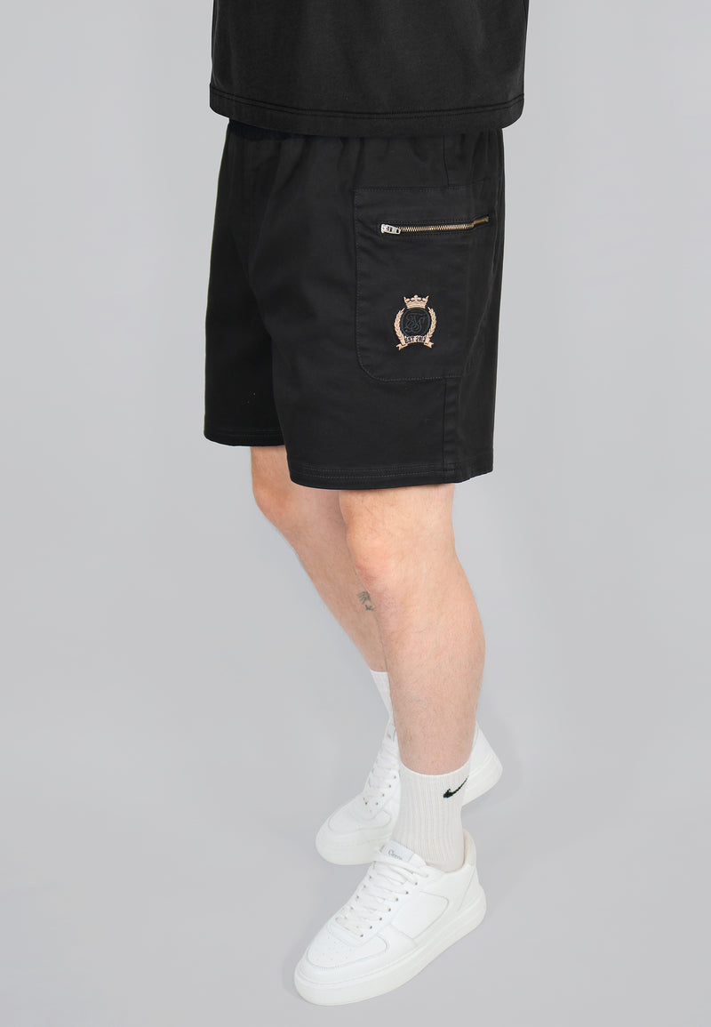 Black Cargo Shorts