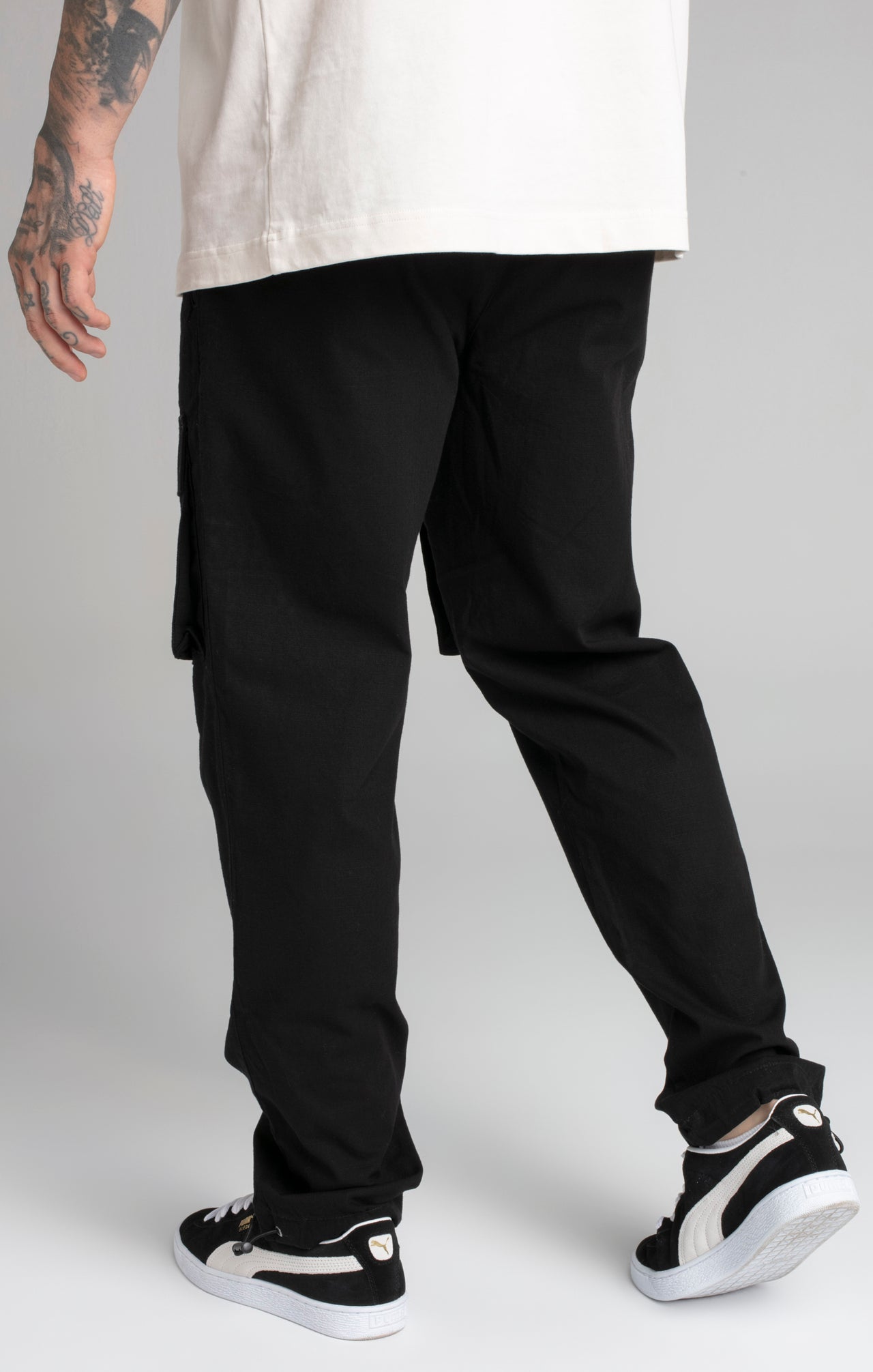Black Ripstop Cargo Pants (3)