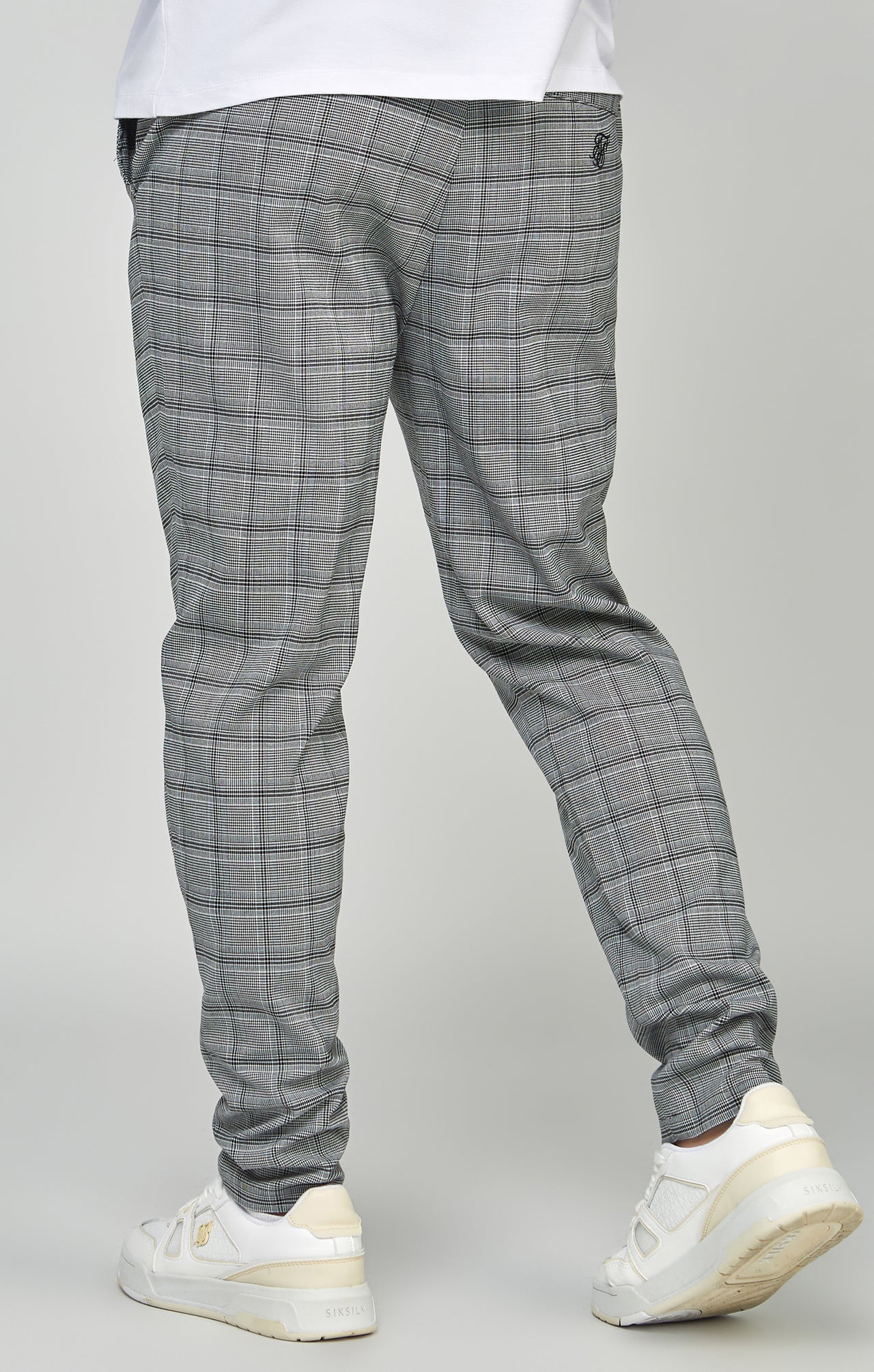 Grey Tapered Fit Smart Woven Joggers (3)