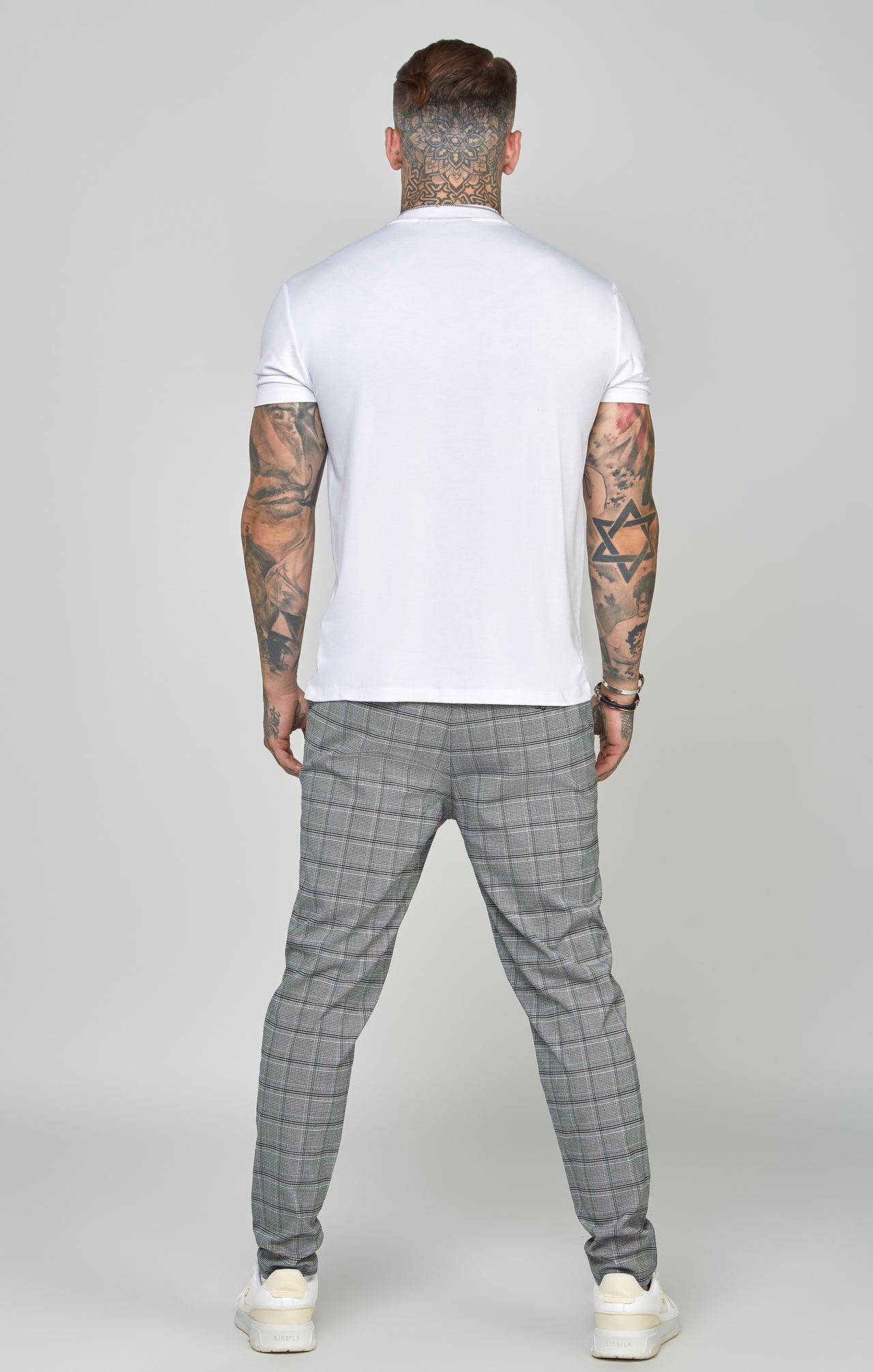 Grey Tapered Fit Smart Woven Joggers (4)