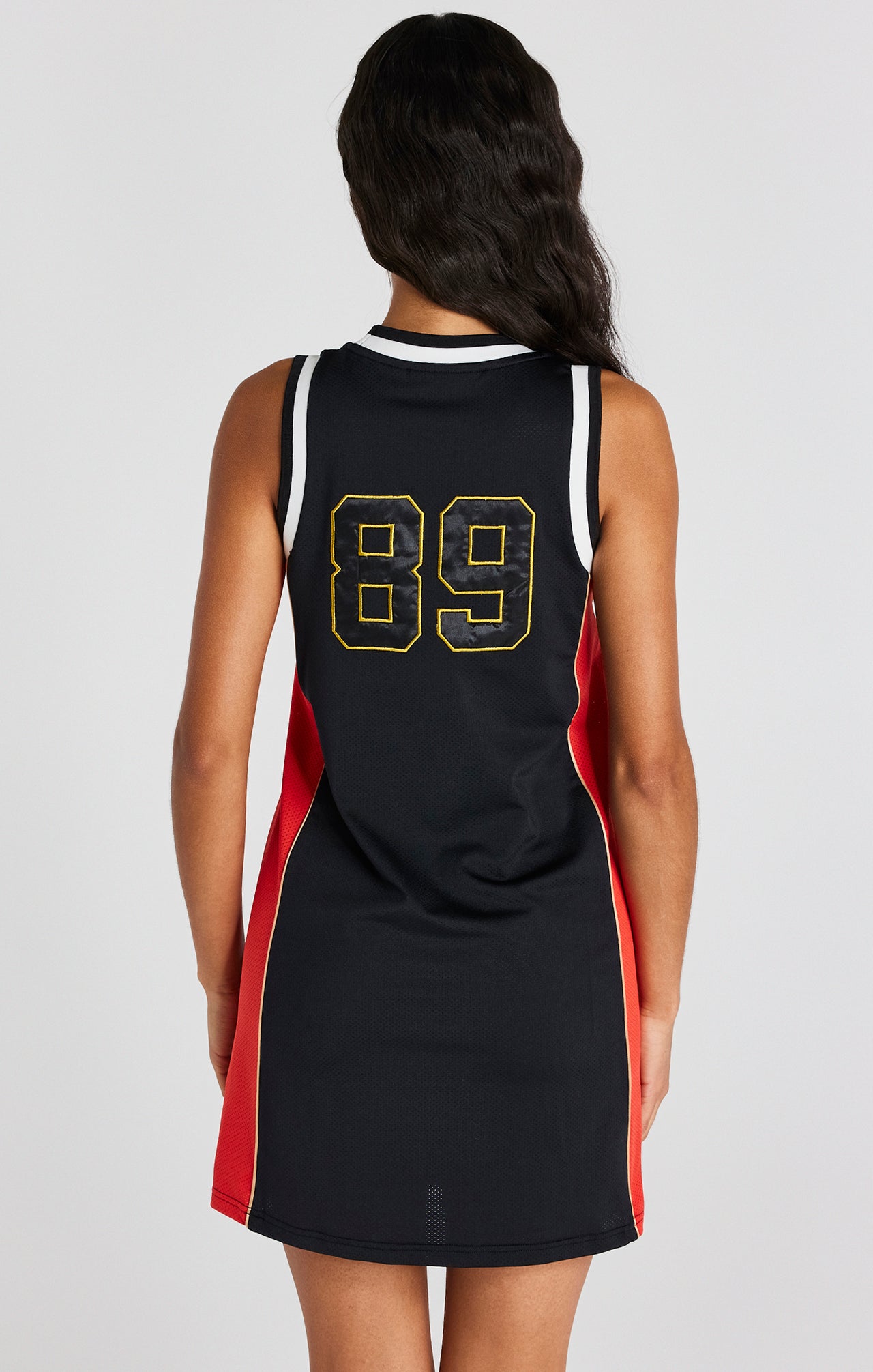 Black Panelled Basketball Dress (7)