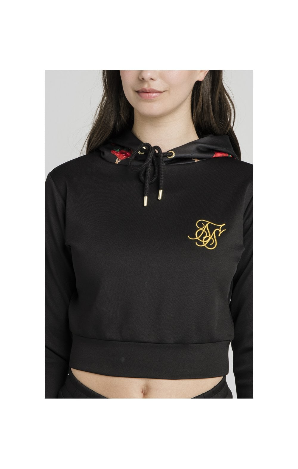 SikSilk Majestic Cropped Track Top – Black (1)
