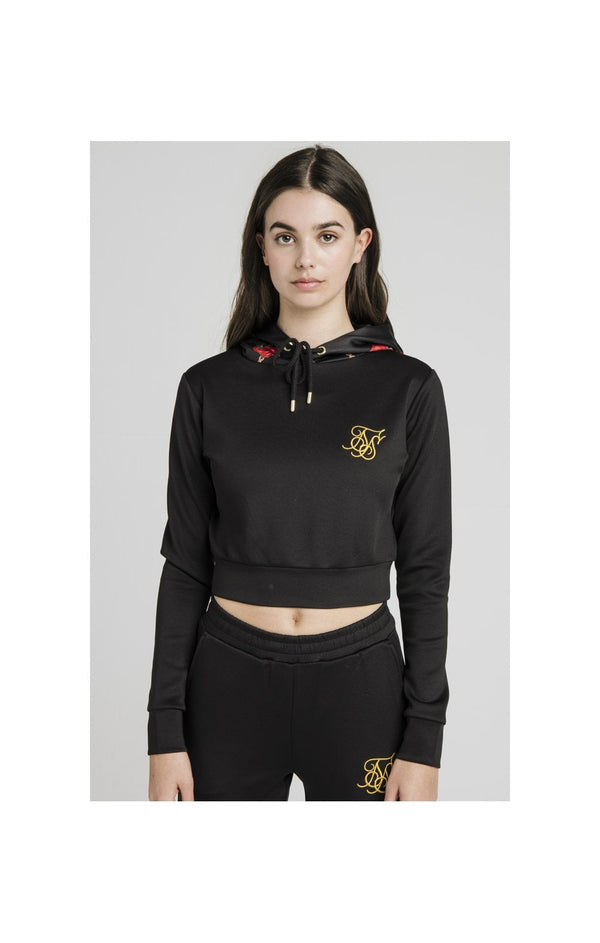 SikSilk Majestic Cropped Track Top – Black