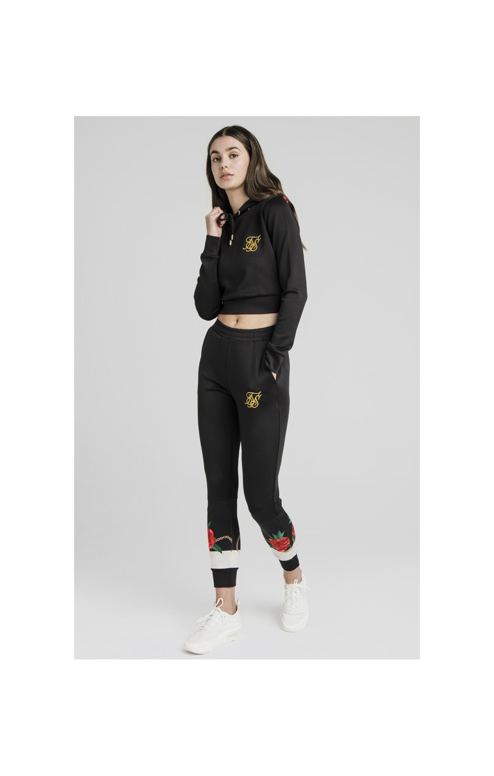 SikSilk Majestic Cropped Track Top – Black (2)