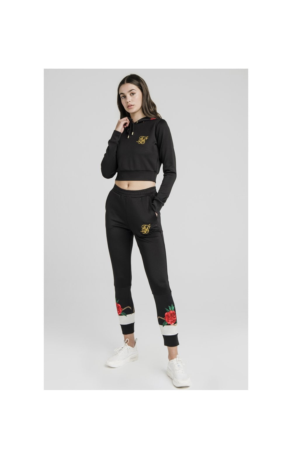 SikSilk Majestic Cropped Track Top – Black (3)