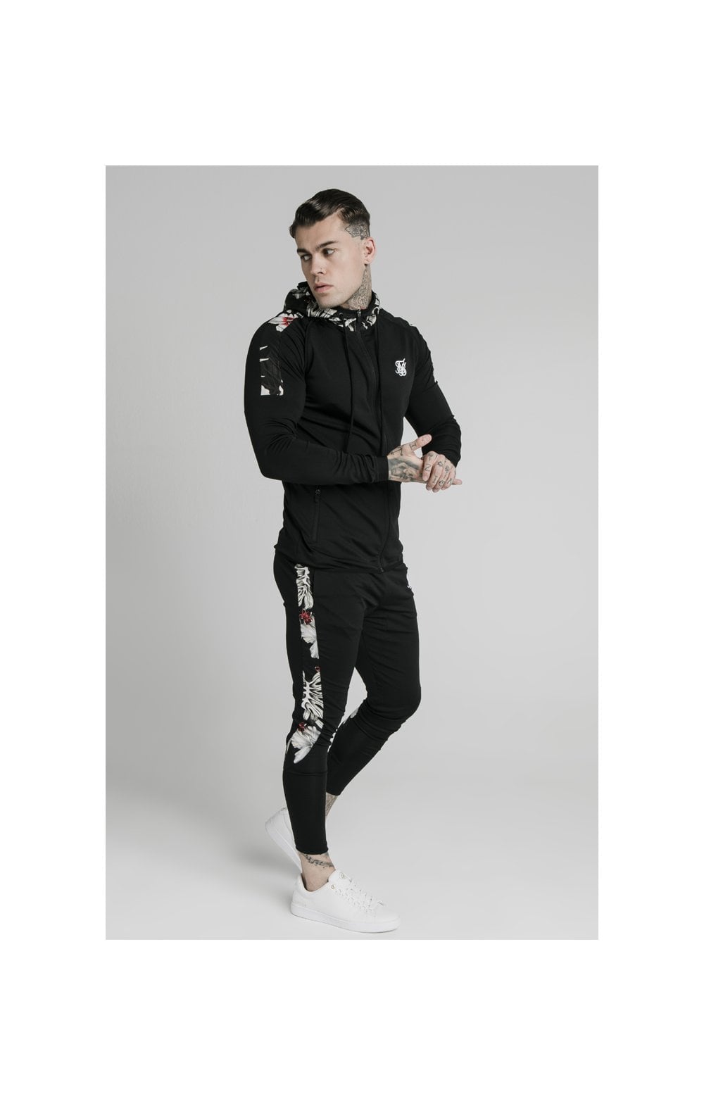 SikSilk Scope Zip Through Hoodie - Black (4)