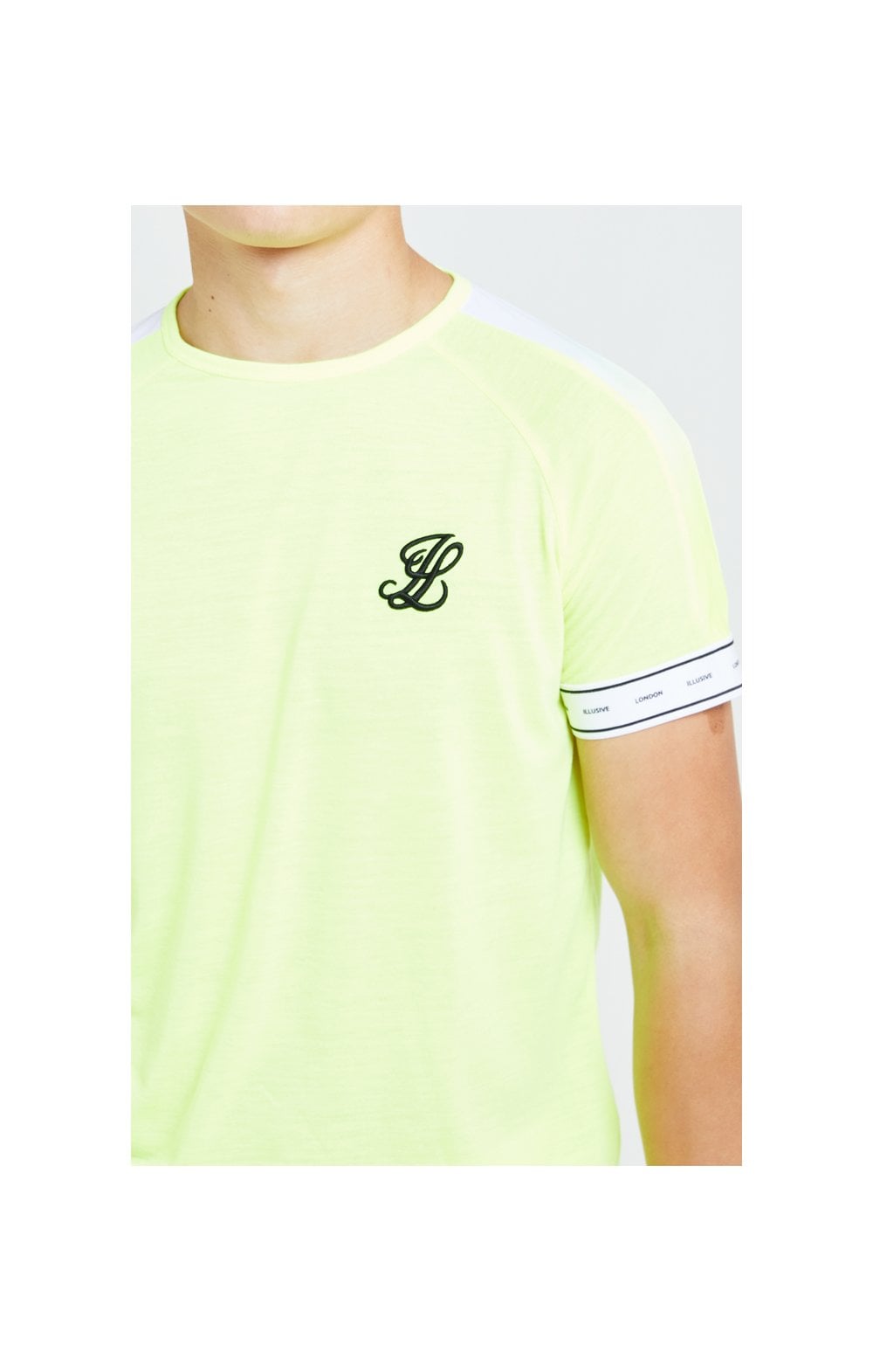 Illusive London Fade Panel Tech Tee - Neon Yellow (1)