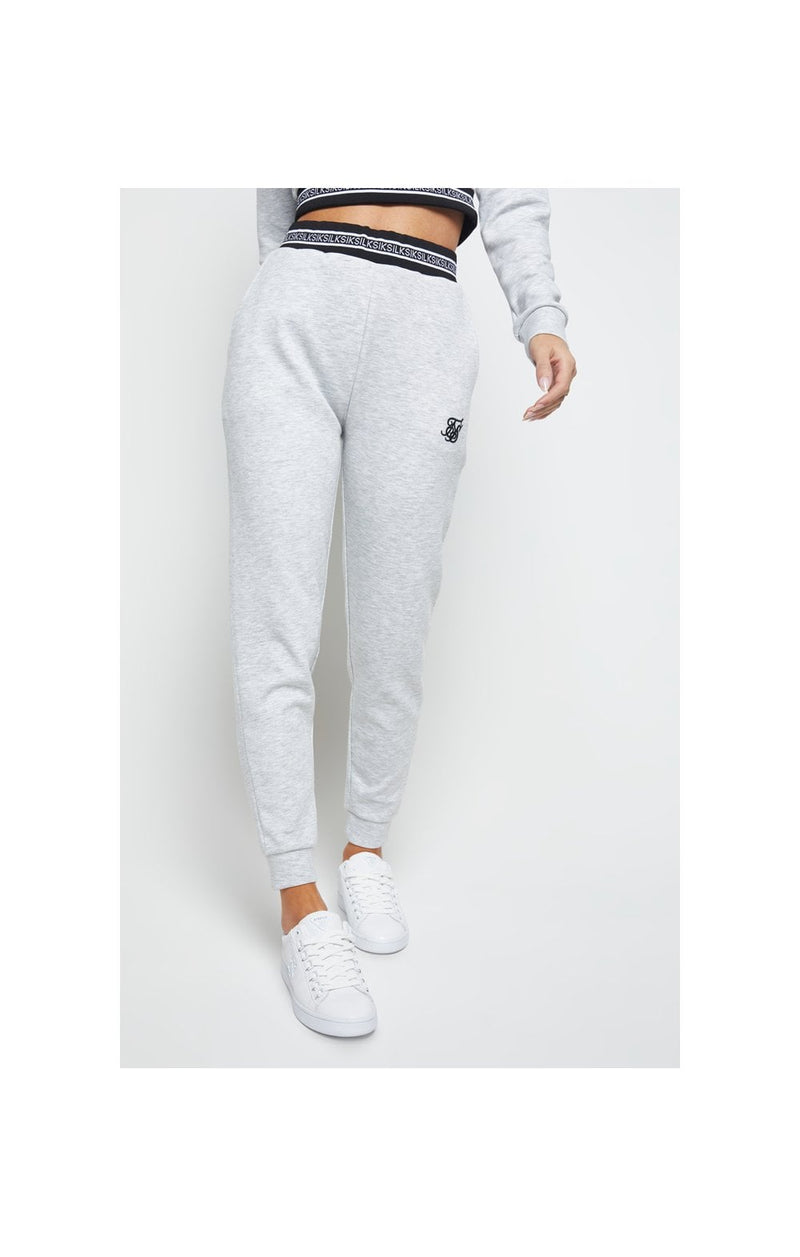 SikSilk Element Track Pants - Grey Marl (1)