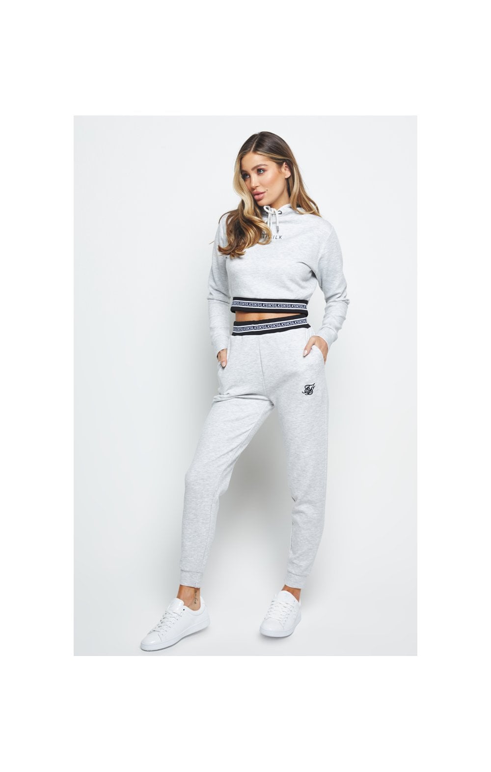SikSilk Element Track Pants - Grey Marl (4)