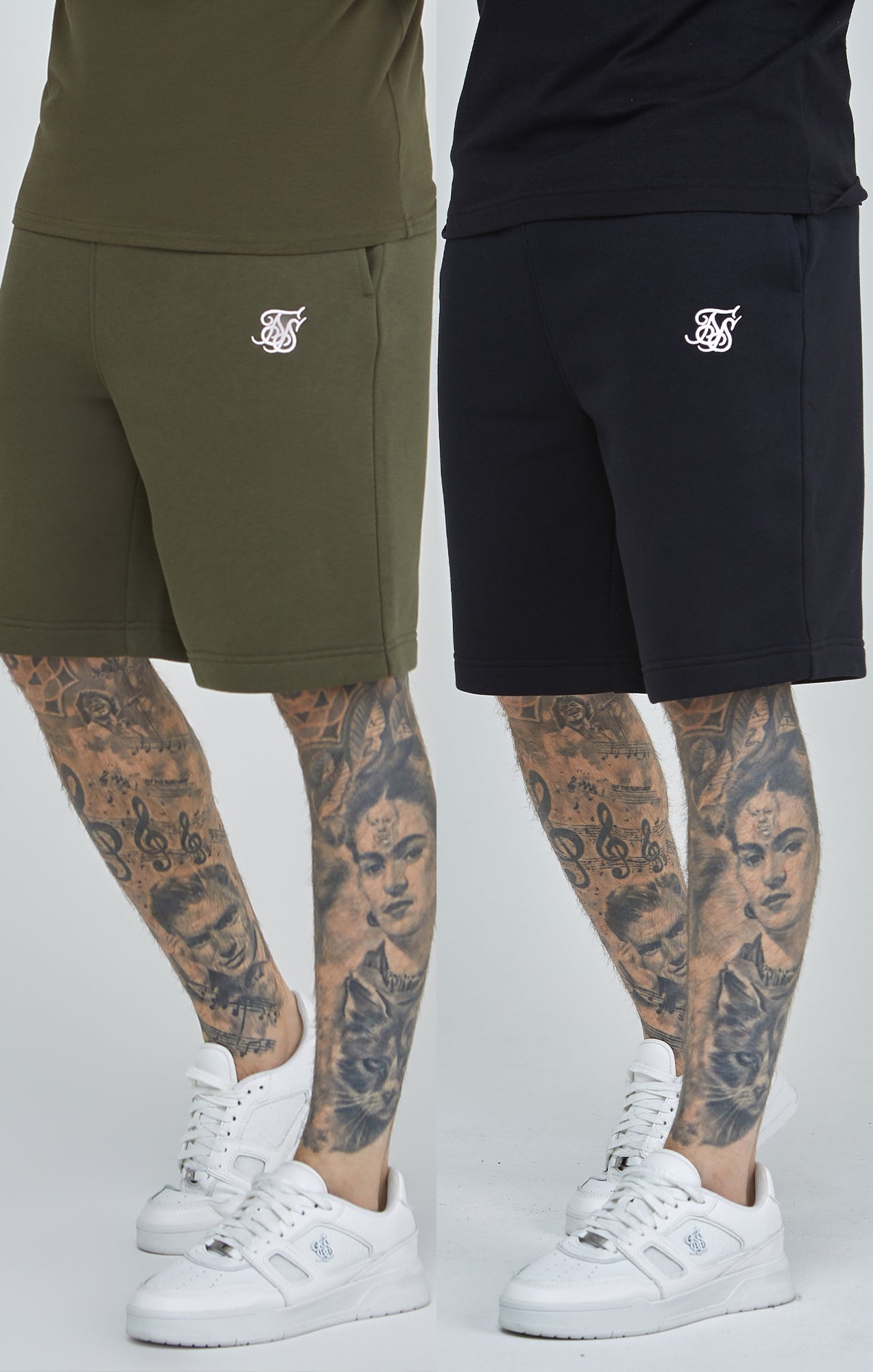 Essentials Shorts Bundle Green/Black