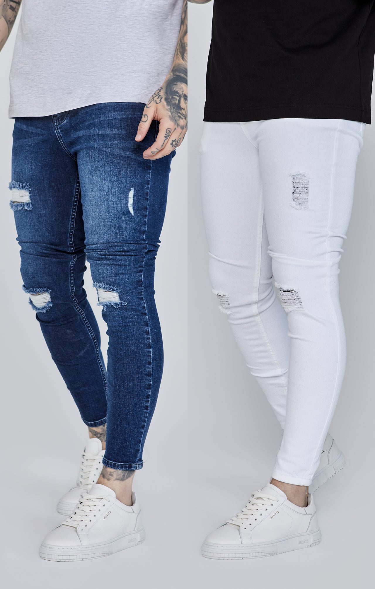 Skinny Jeans Bundle Blue/White