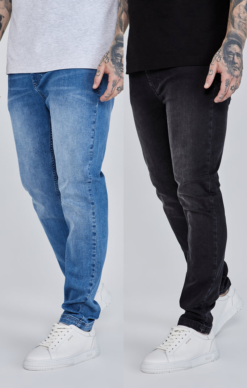 Slim Fit Jeans Bundle Blue/Black