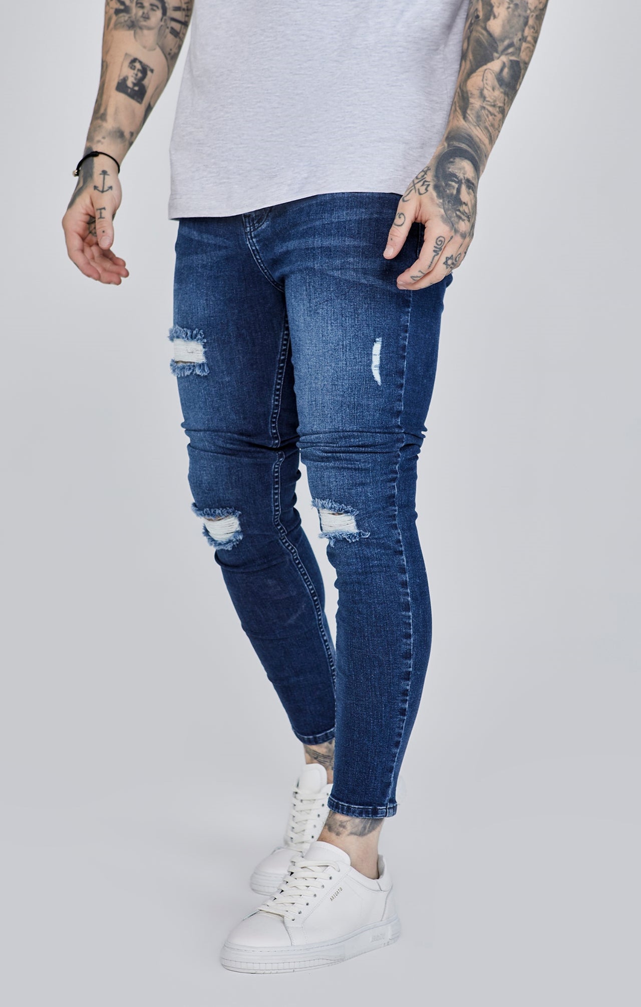 Skinny Jeans Bundle Blue/White