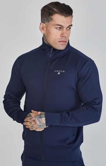 Essentials Poly Track Top Bundle Grey/Navy