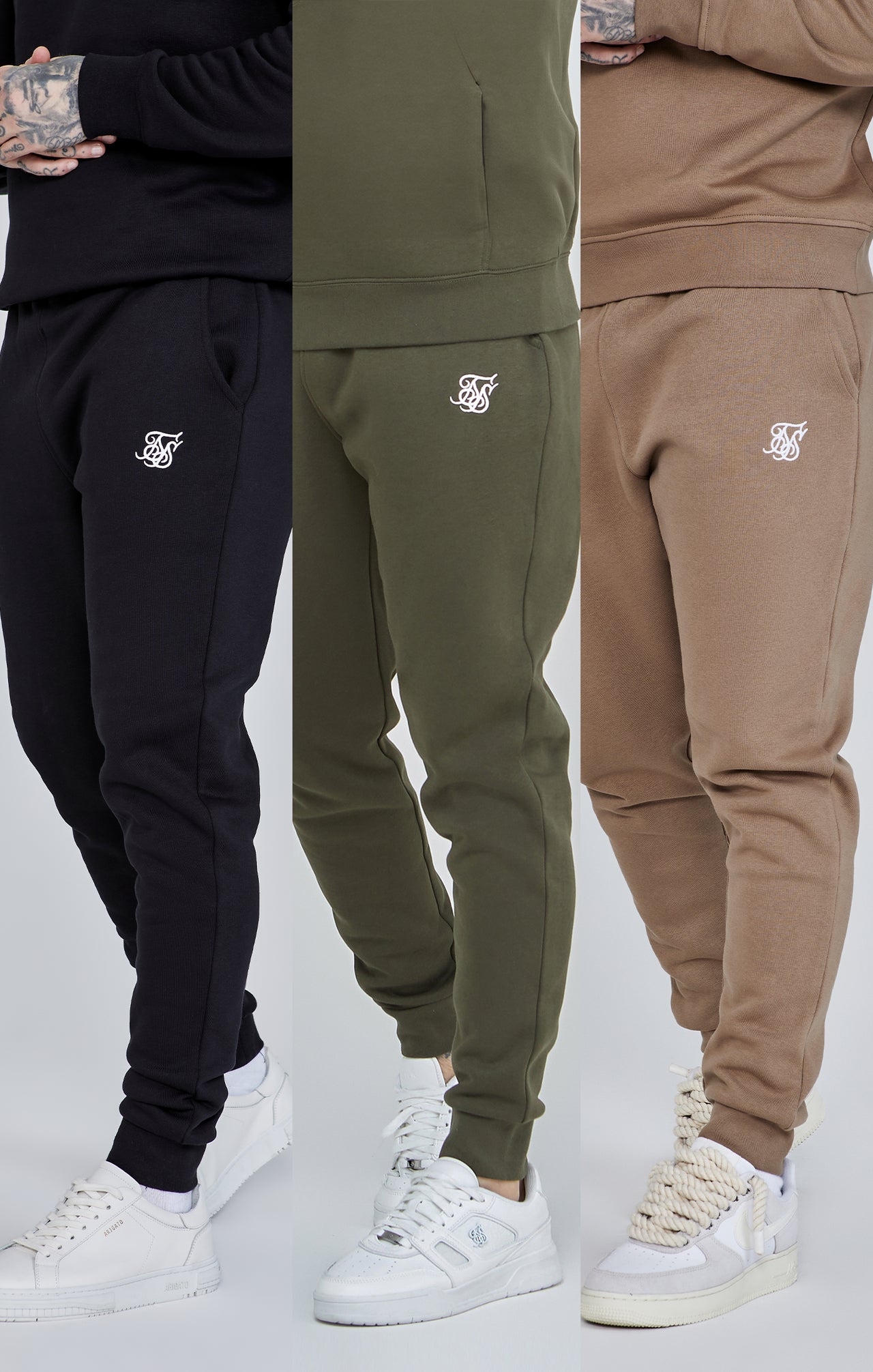 Essential Joggers Bundle Brown/Khaki/Black