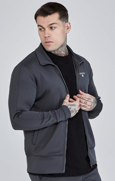 Essentials Poly Track Top Bundle Grey/Navy