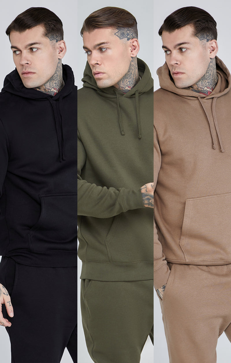 Essentials Hoodie Bundle Khaki/Black/Brown