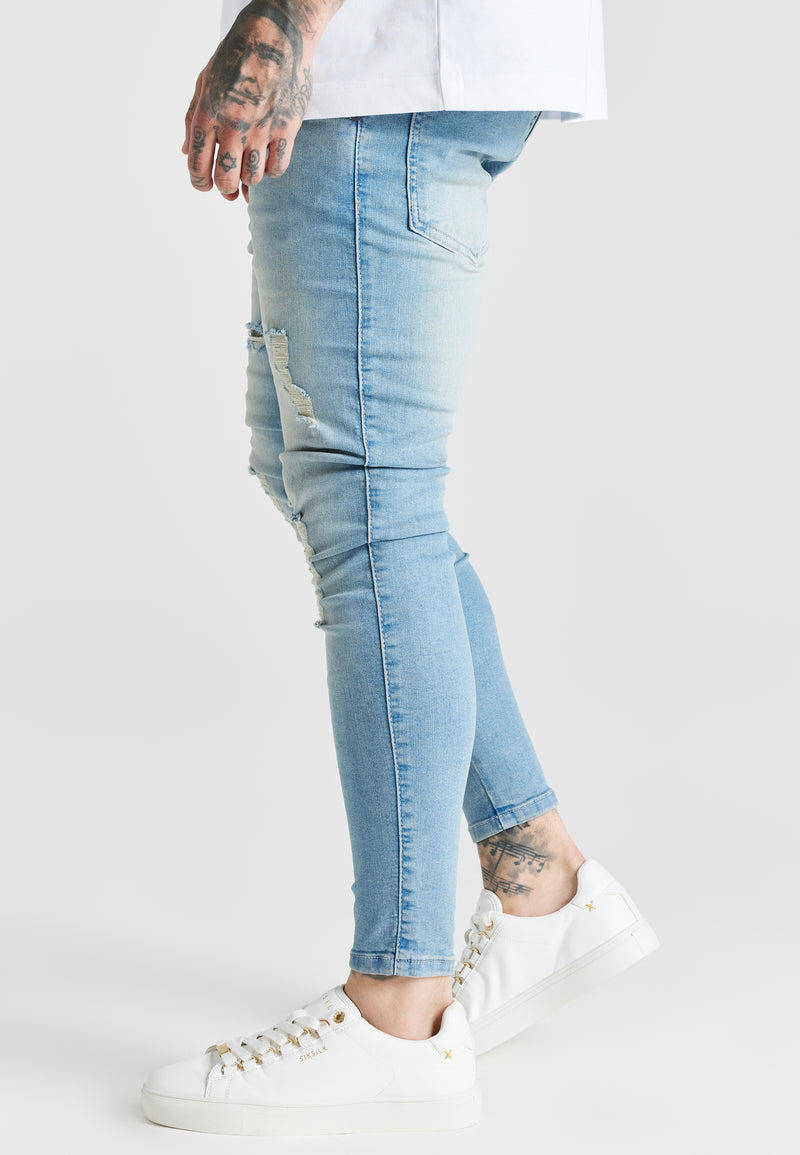 Blue Washed Essential Distressed Skinny Jean (1)