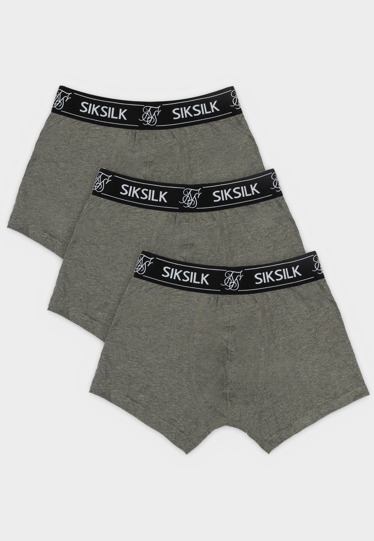 Grey Pack Of 3 Boxers