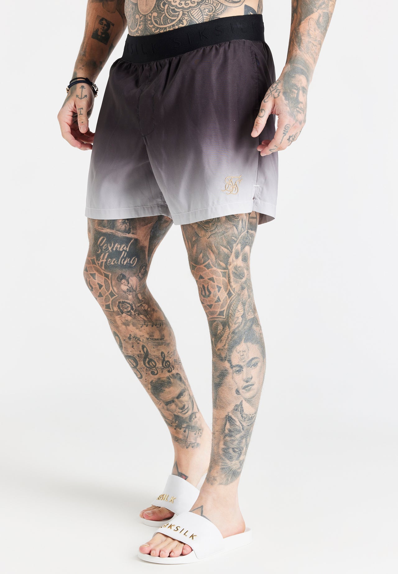 Black Fade Swim Short
