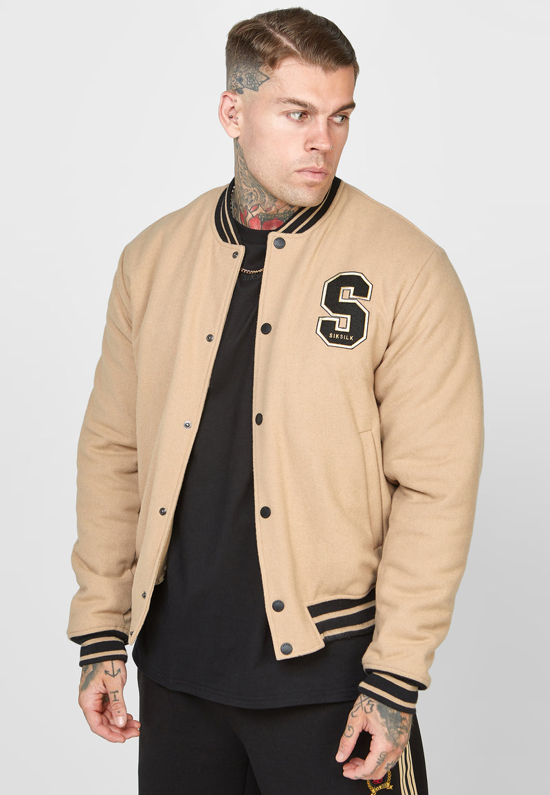 Ecru Anniversary Varsity Jacket