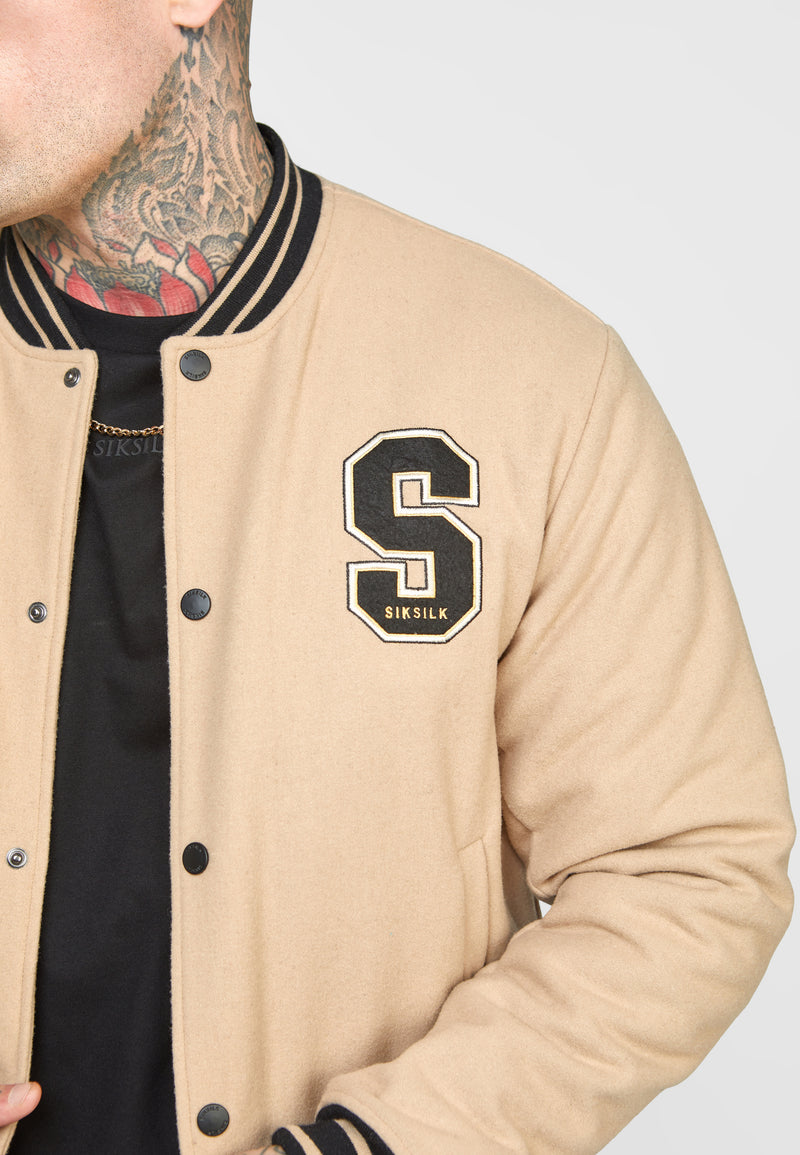 Ecru Anniversary Varsity Jacket (1)