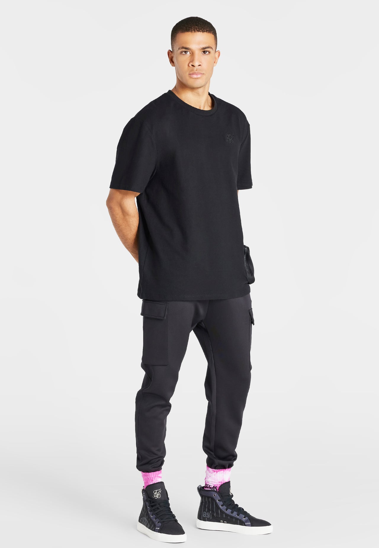 Black Pocket Oversized T-Shirt (3)