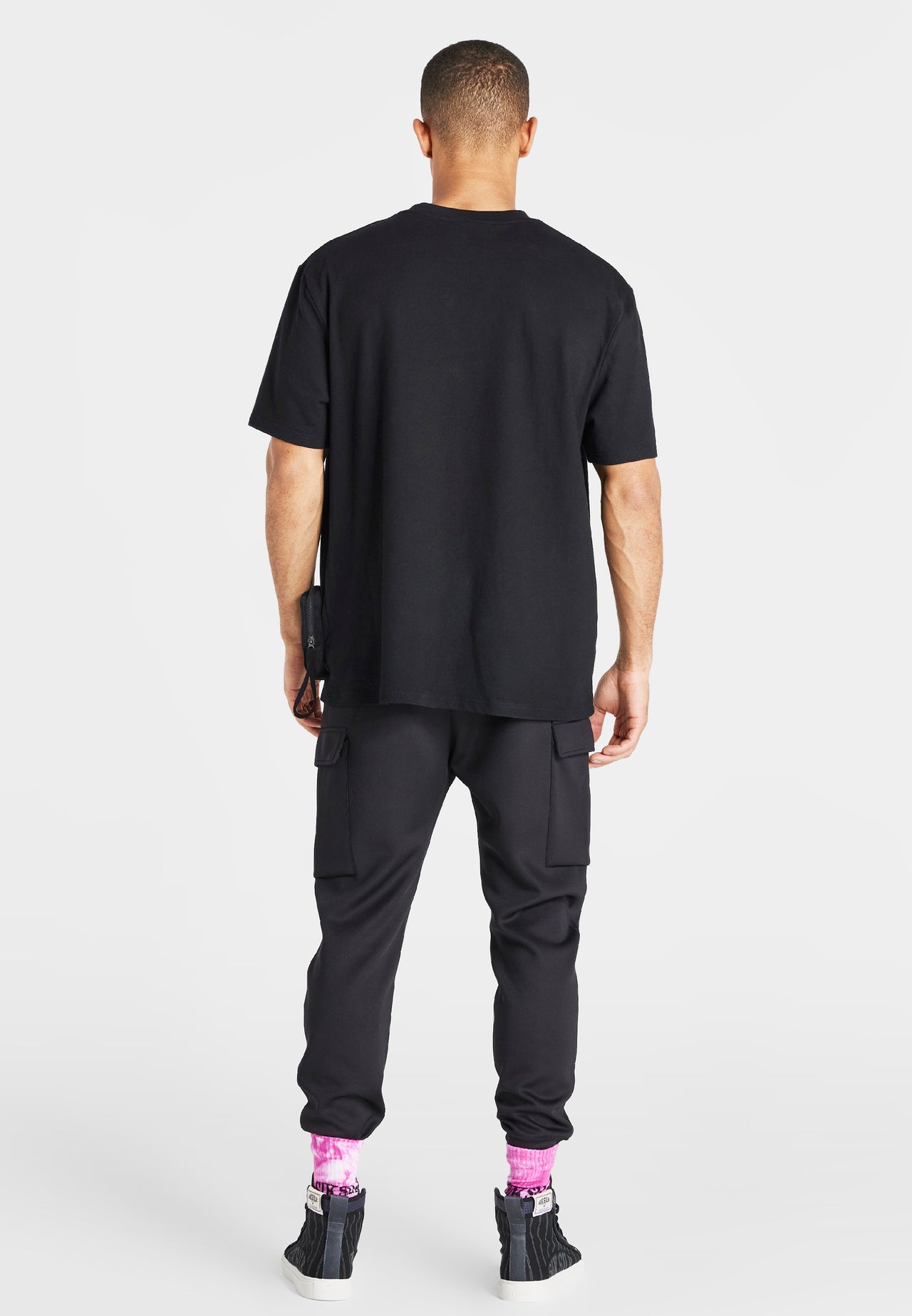 Black Pocket Oversized T-Shirt (4)