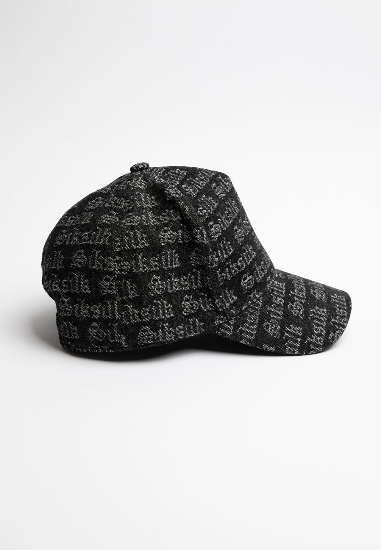 SikSilk Jacquard Denim Trucker Cap - Black (1)