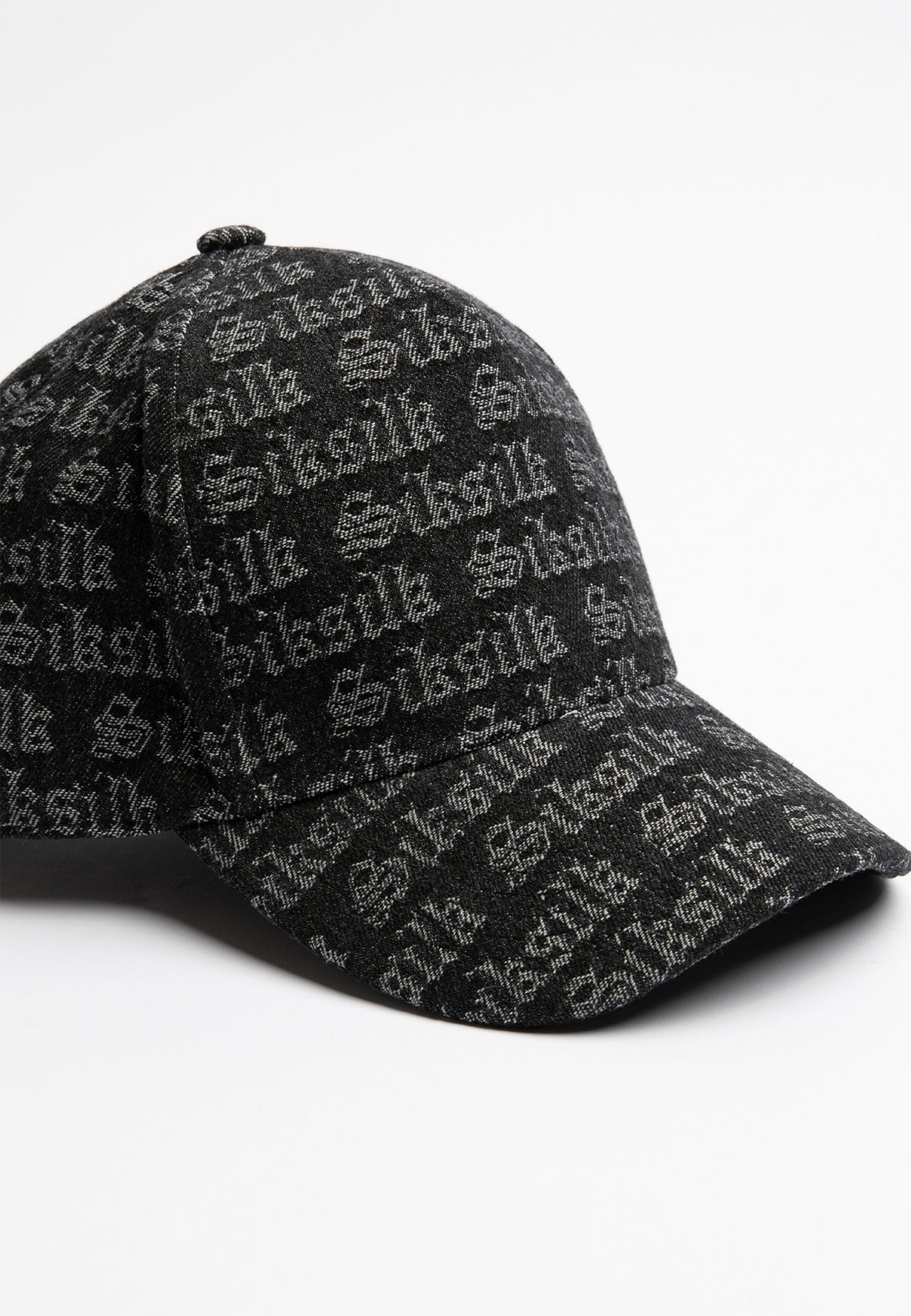 SikSilk Jacquard Denim Trucker Cap - Black (3)