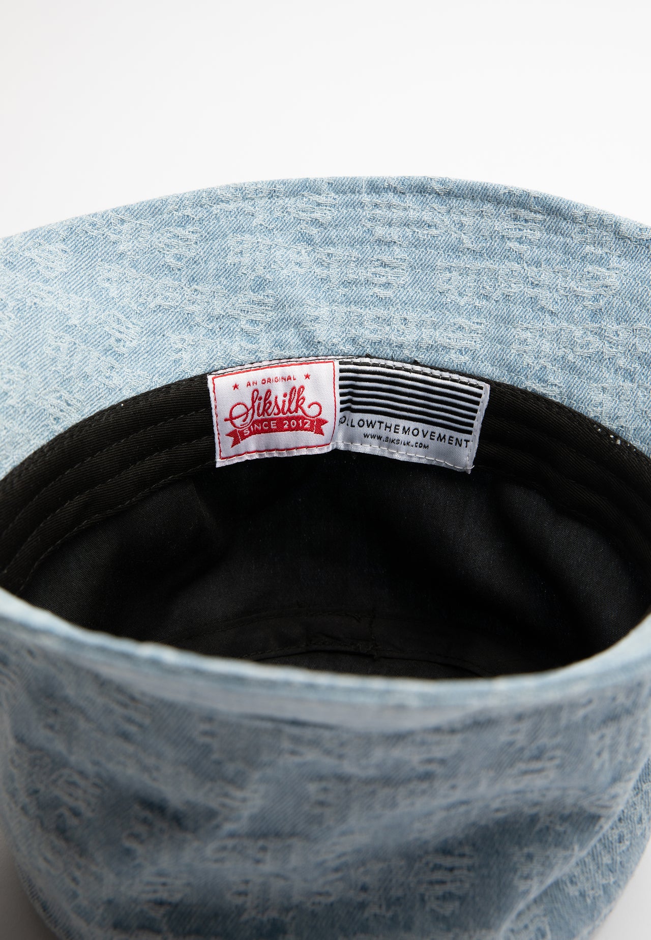 SikSilk Jacquard Denim Bucket Hat - Light Blue (2)