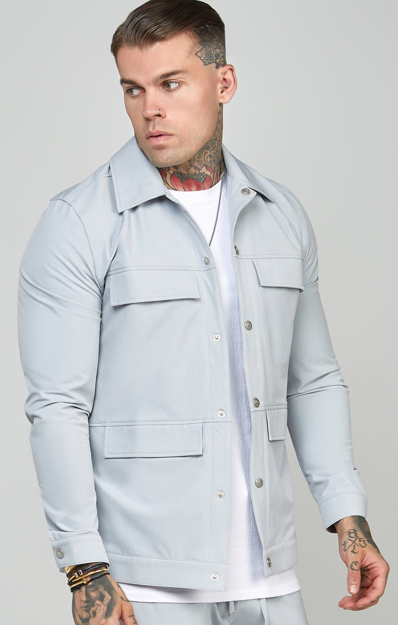 Grey Utility Overshirt