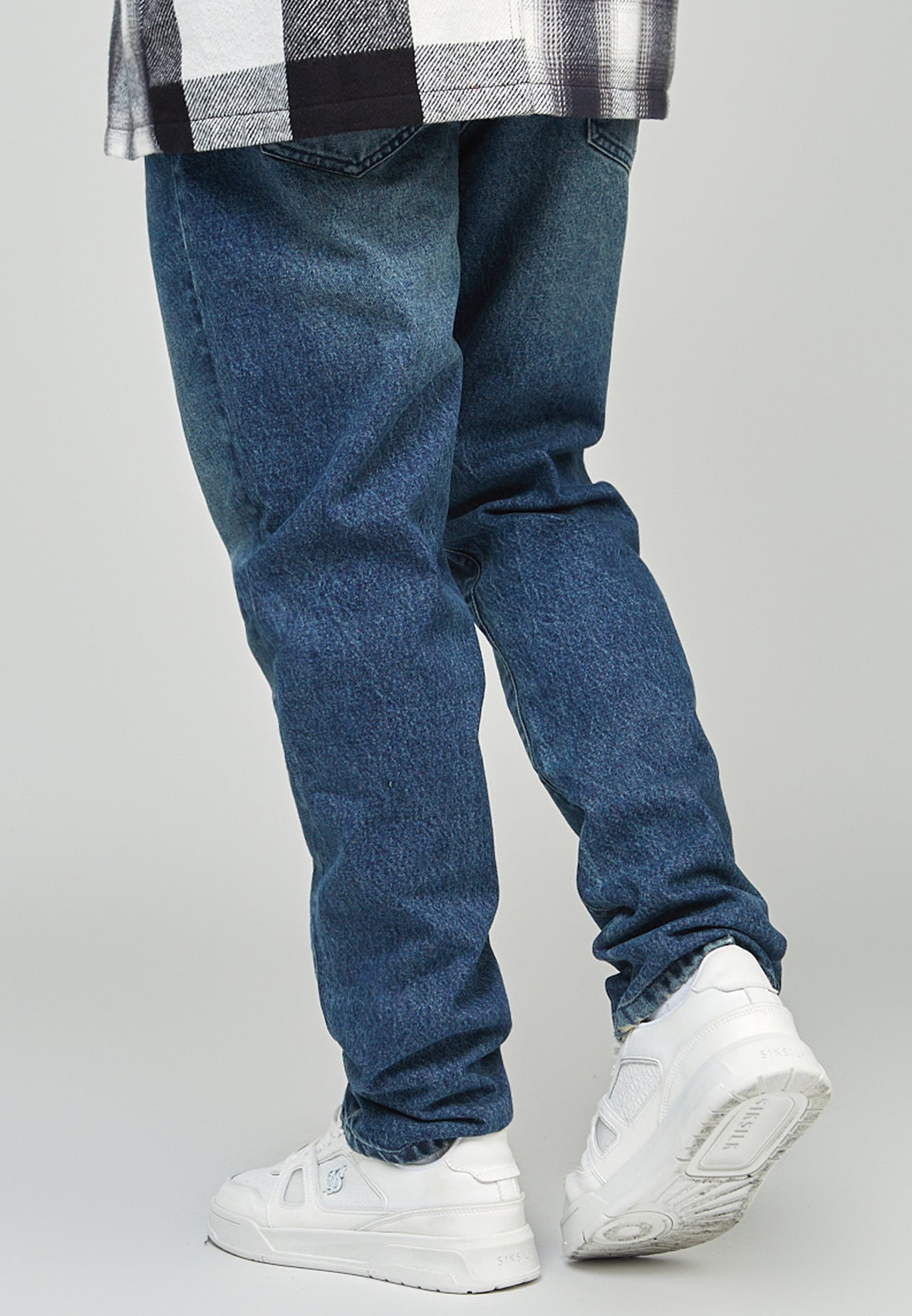 Mid Blue Straight Cut Denim Jeans (3)