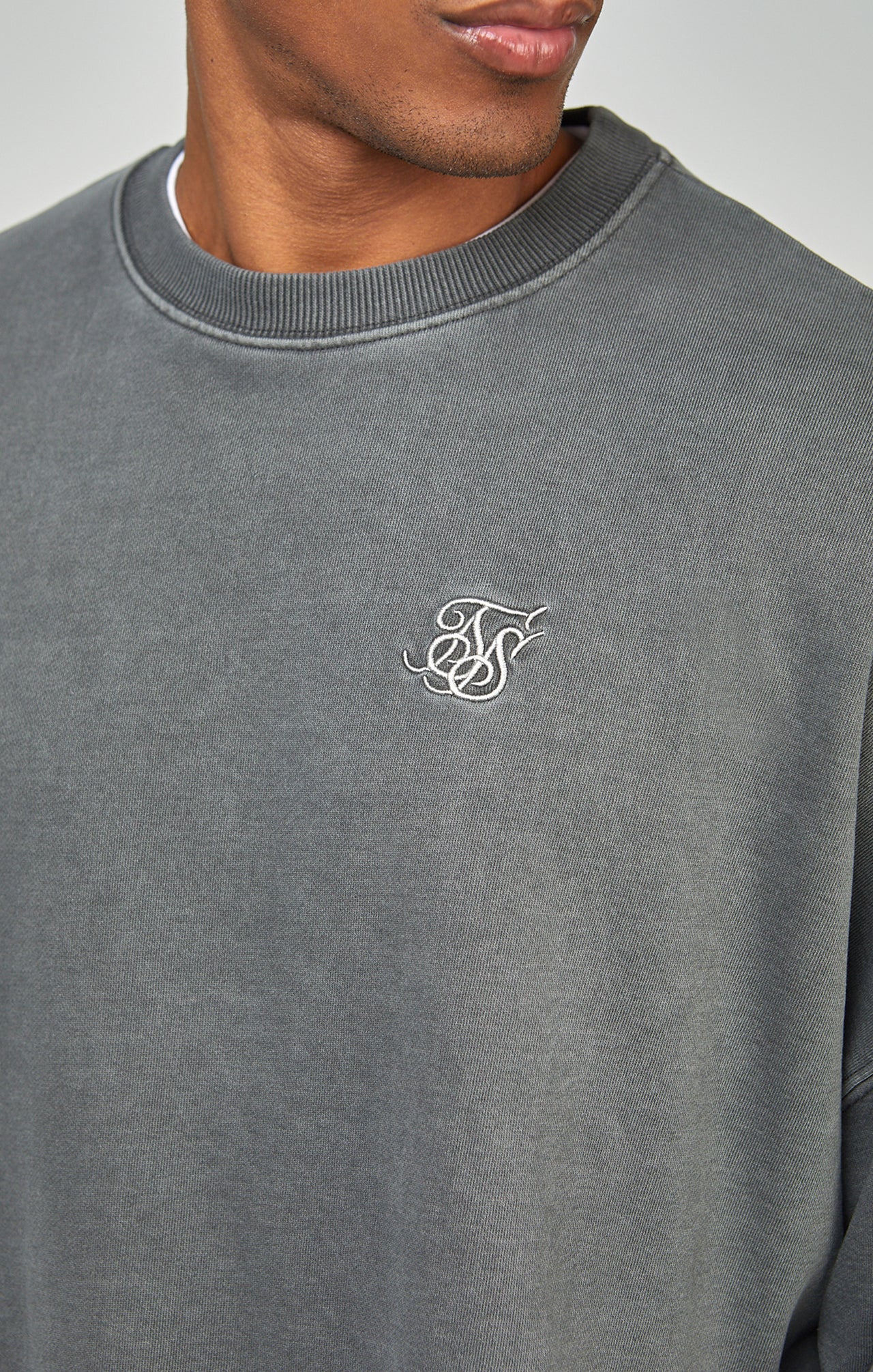 Black Garment Dyed Boxy Fit Sweatshirt (2)