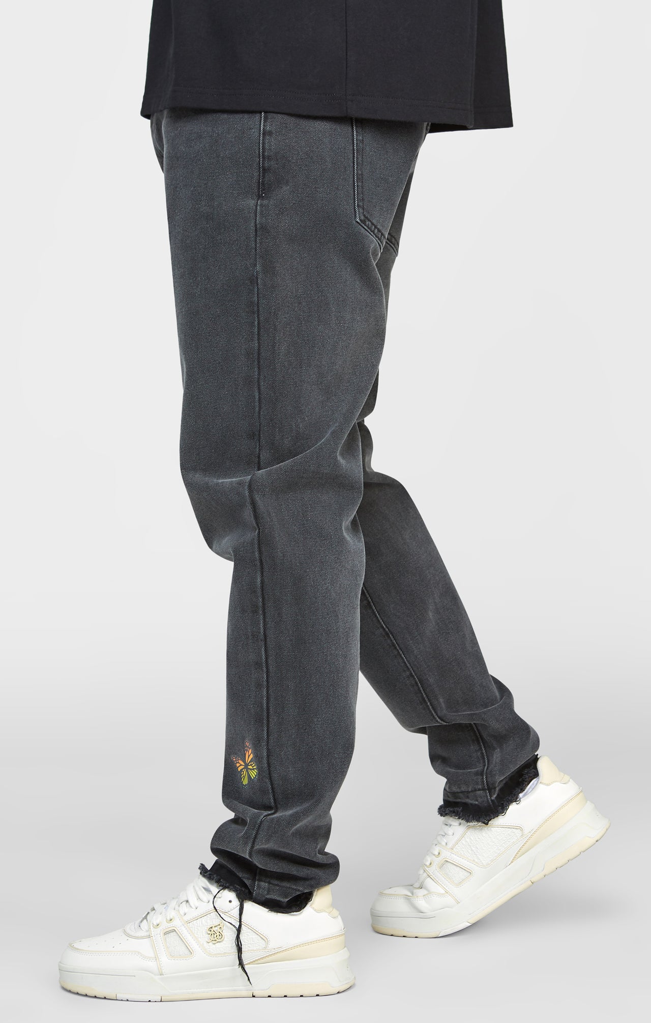 Black Butterfly Straight Fit Denim (1)