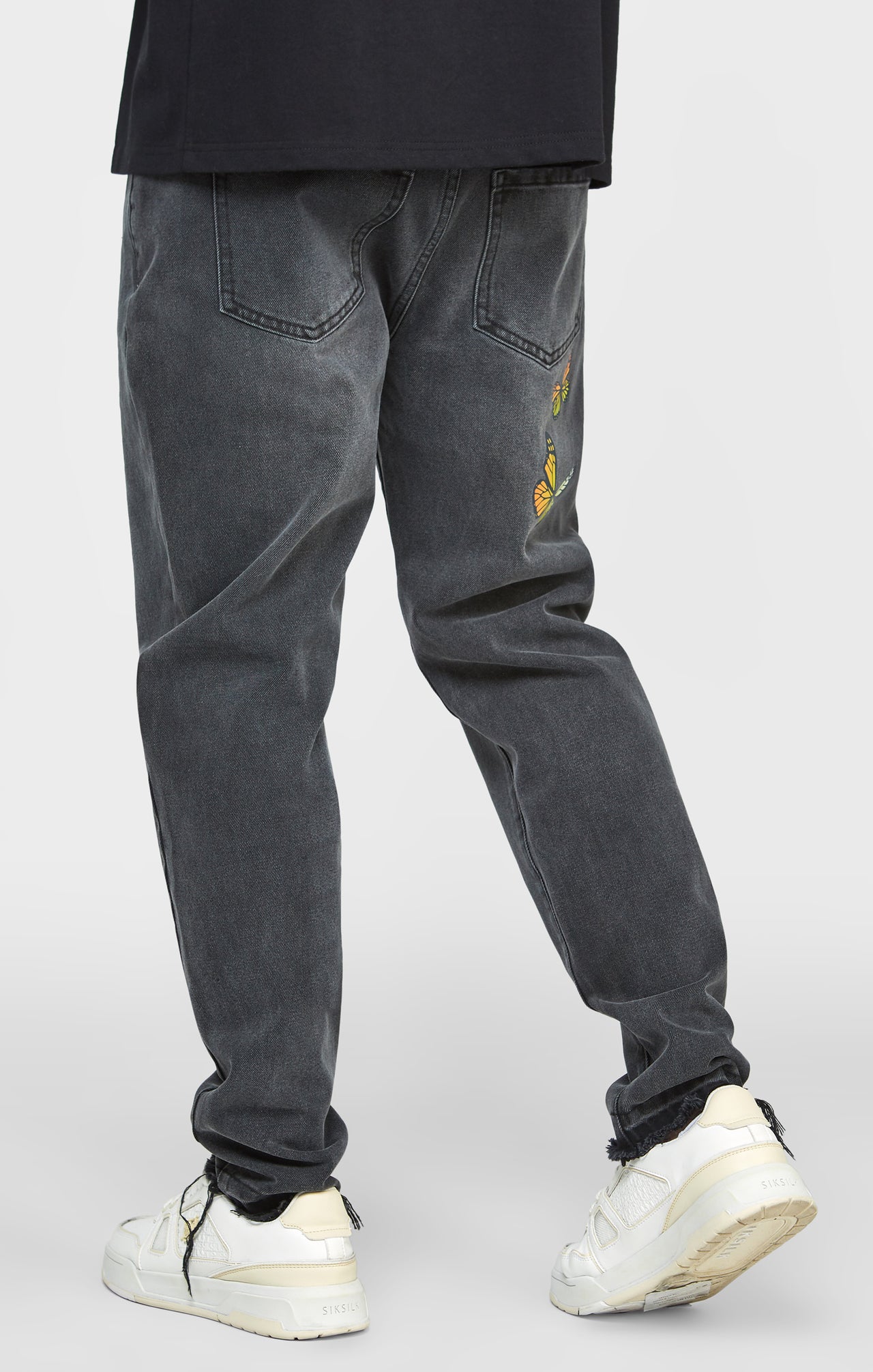 Black Butterfly Straight Fit Denim (3)