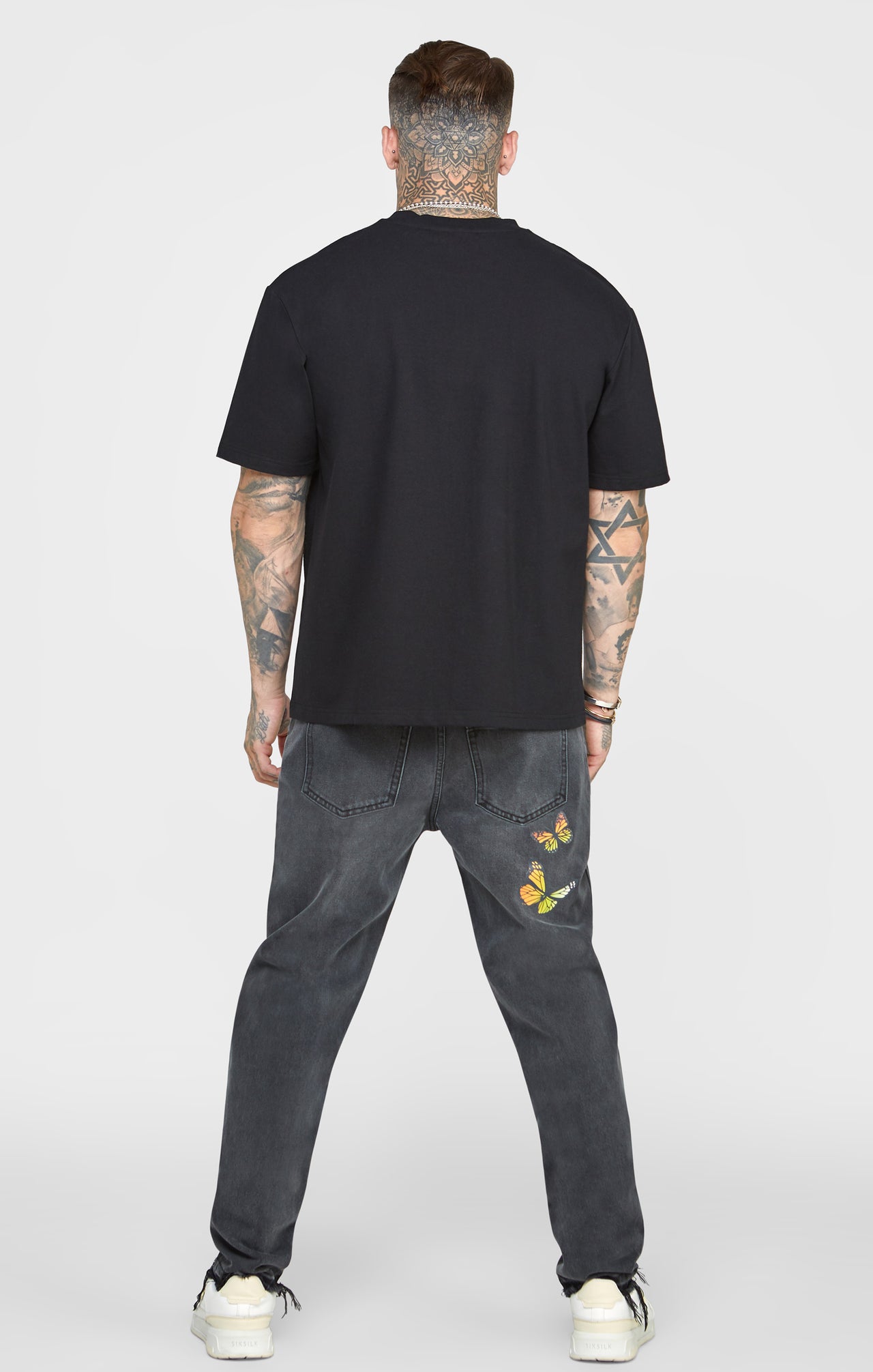 Black Butterfly Straight Fit Denim (4)