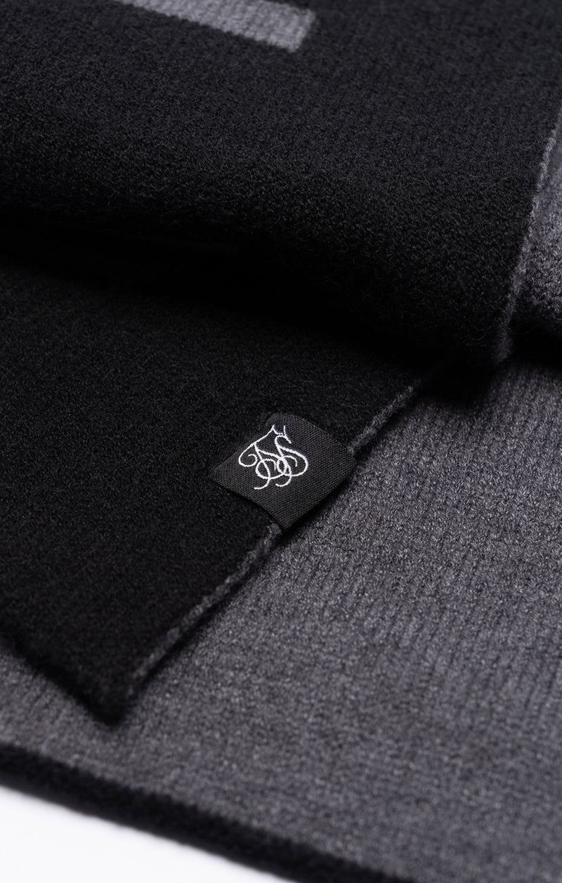 Black Knitted Scarf (1)