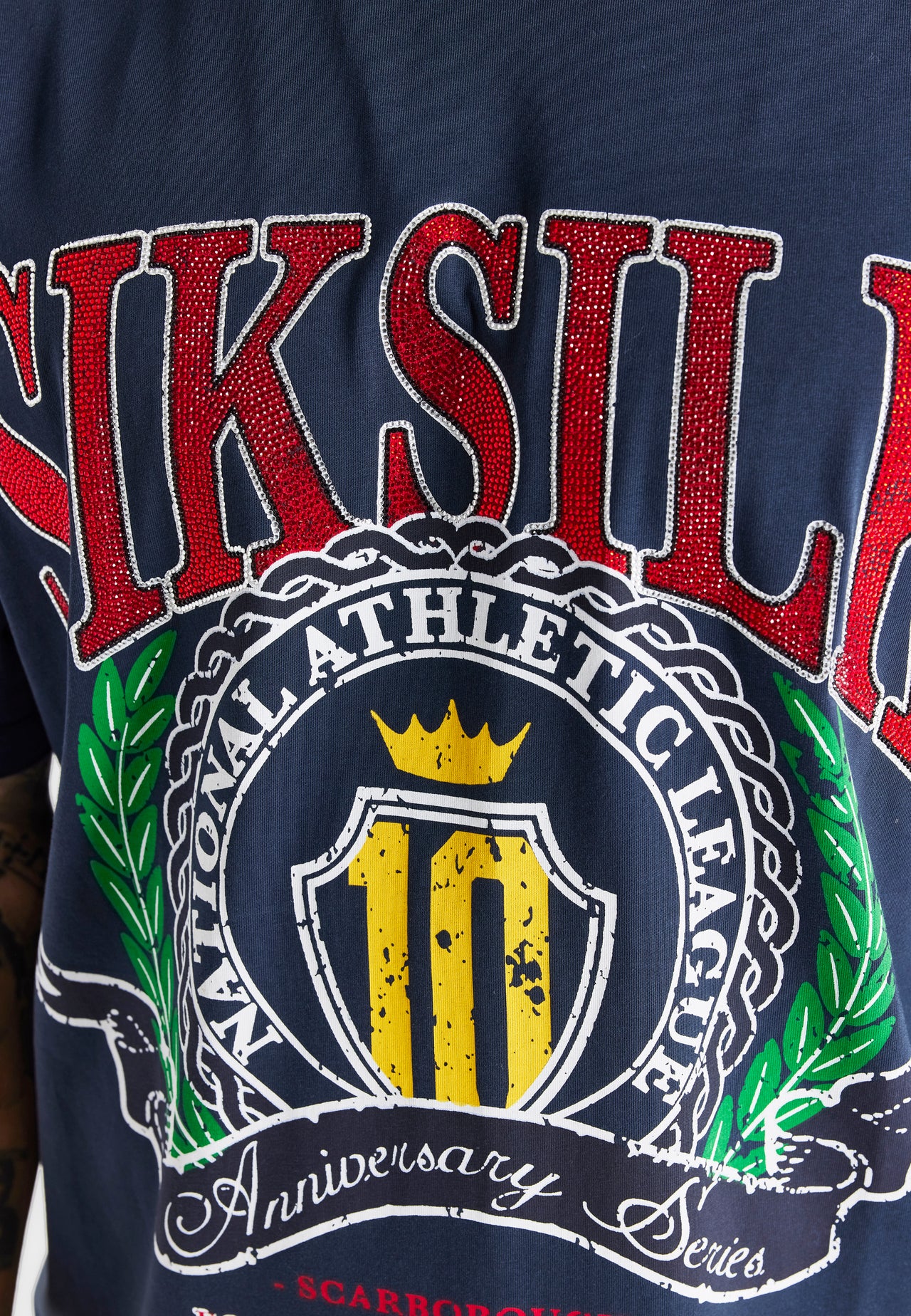 Navy Varsity Oversized T-Shirt (2)