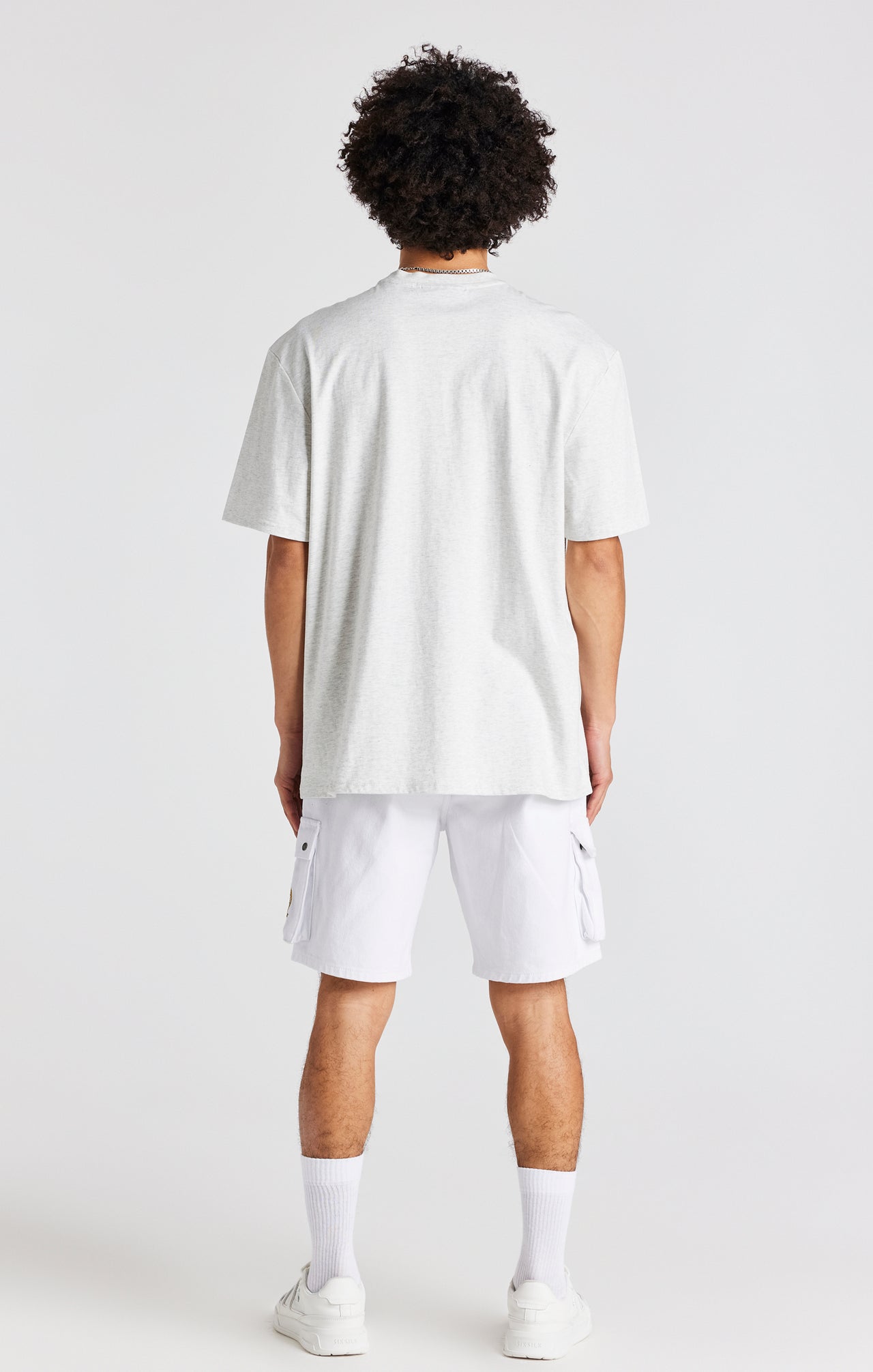 Snow Marl Oversized Chain T-Shirt (5)