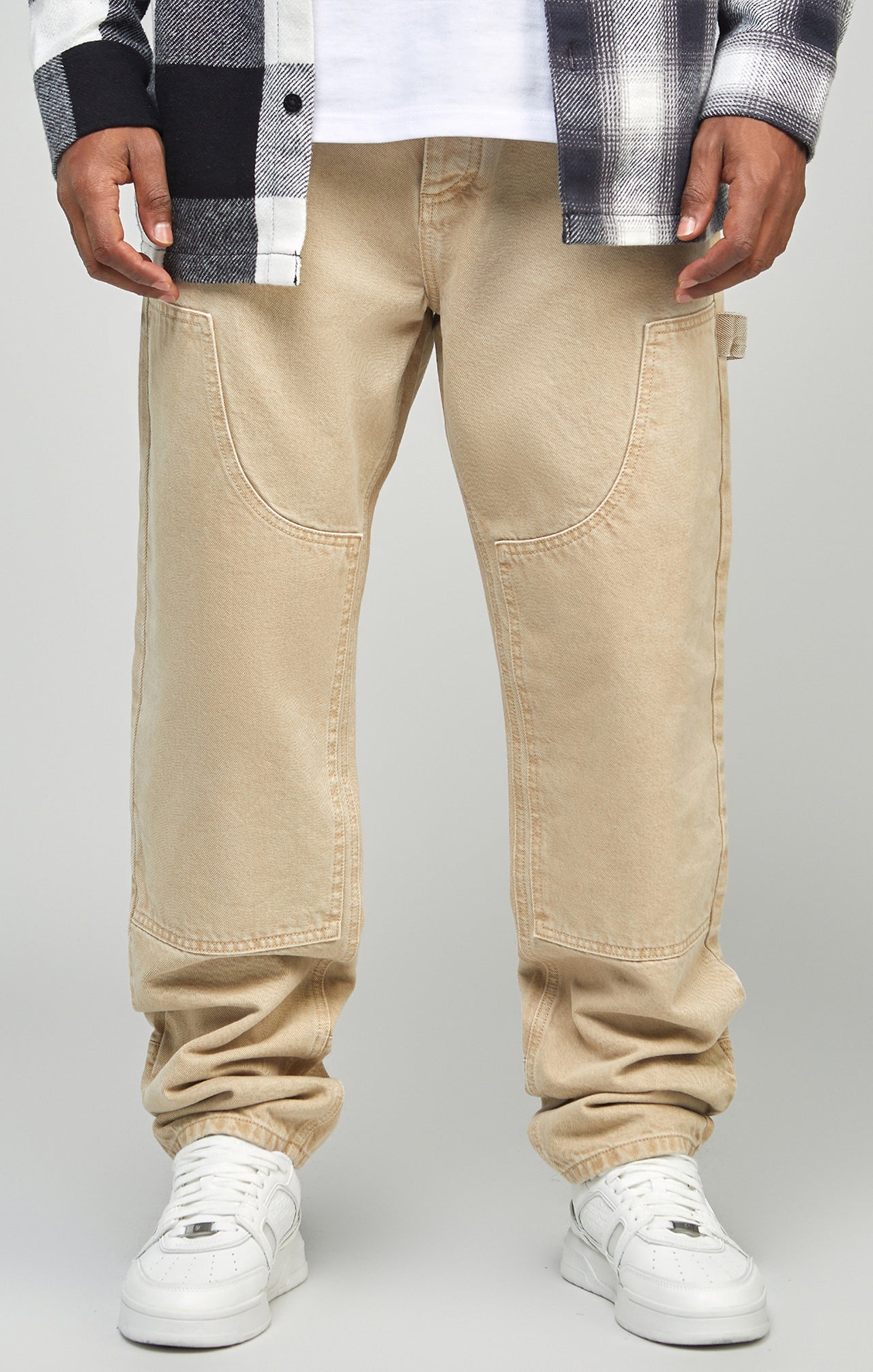Ecru Straight Fit Carpenter Denim (2)