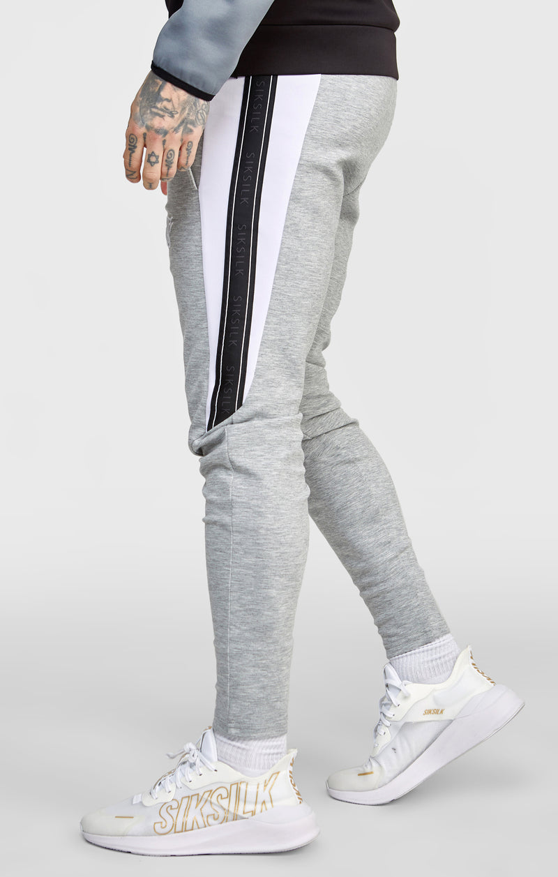 Grey Taped Zip Thru Track Top (1)