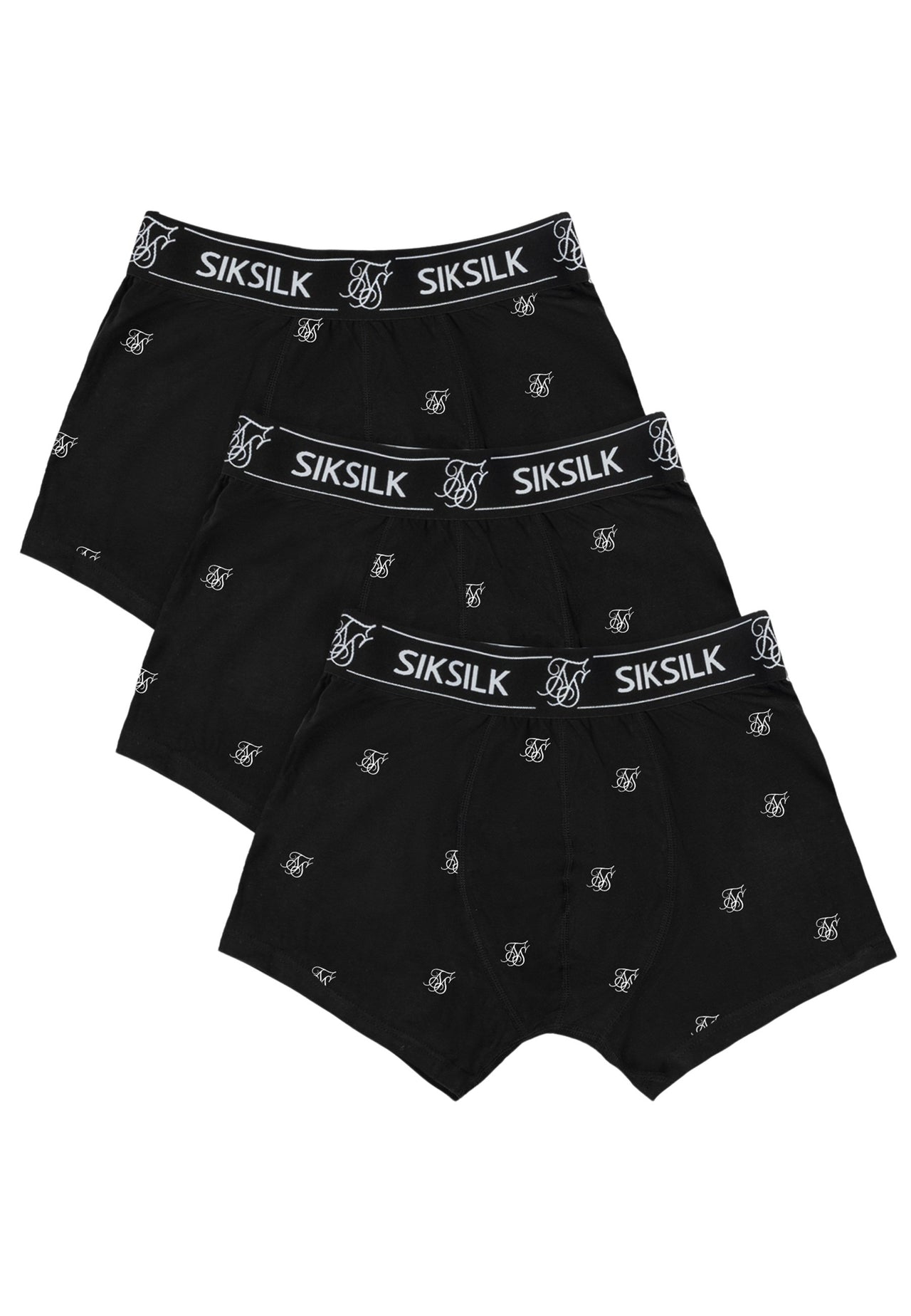 Black 3Pk Logo Boxer