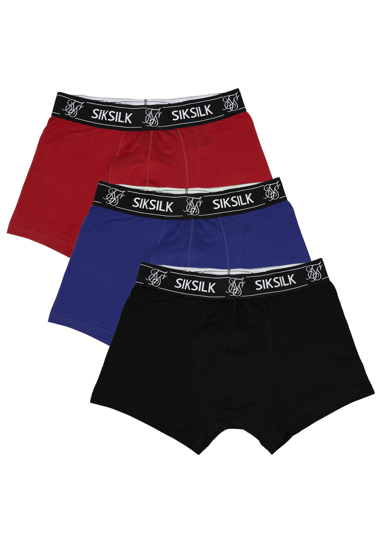 Multi 3Pk Boxer - Black, Navy, Burgundy