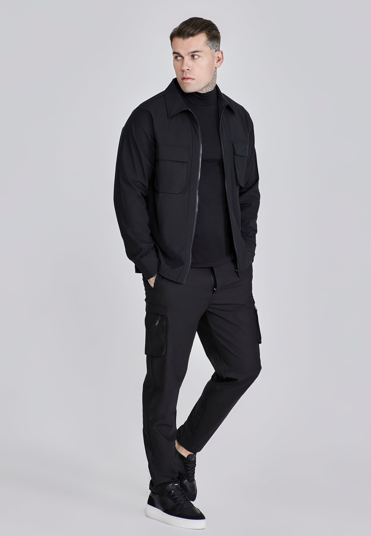 Black Utility Overshirt (3)