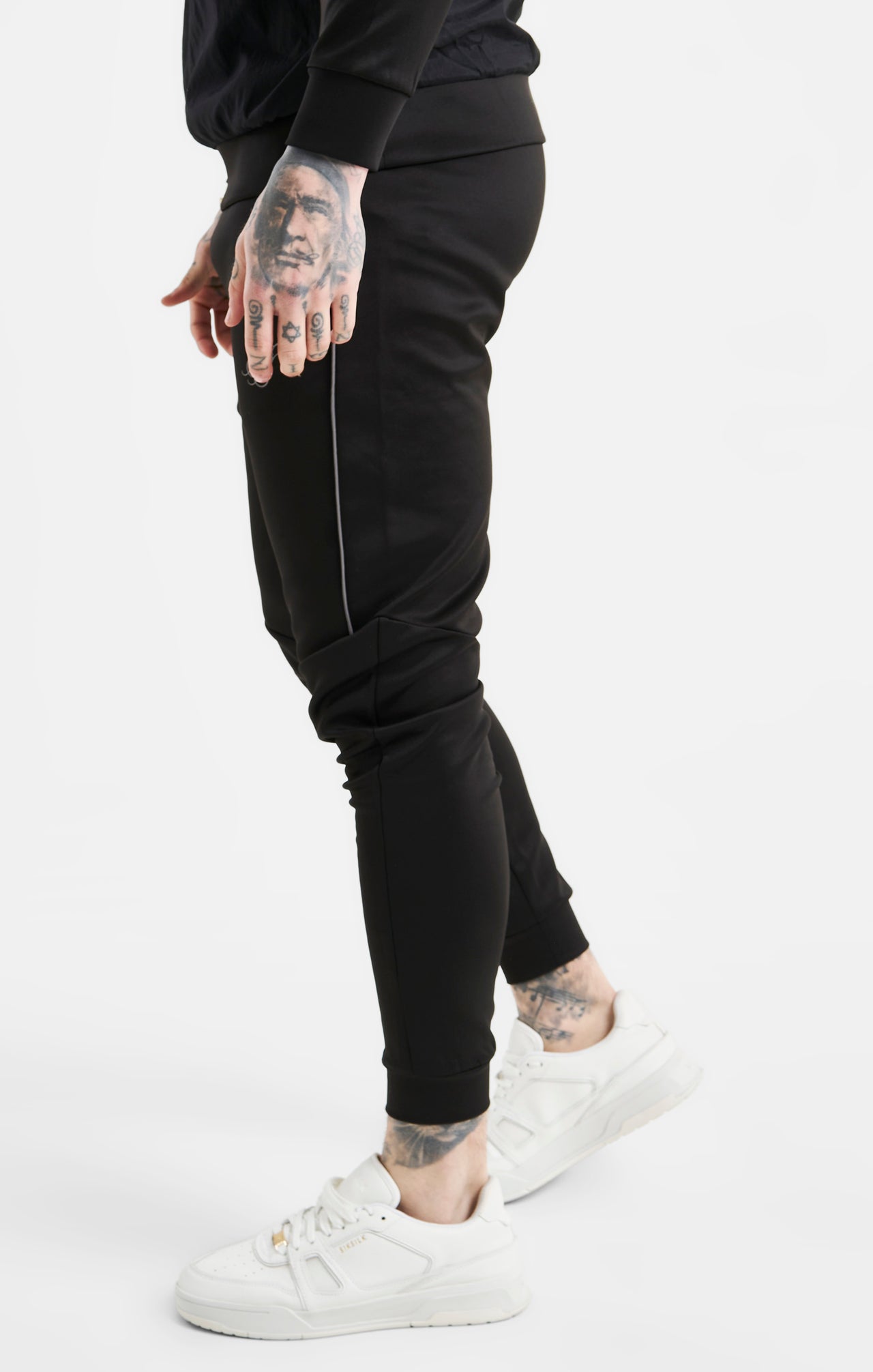 Black Panelled Jogger (1)