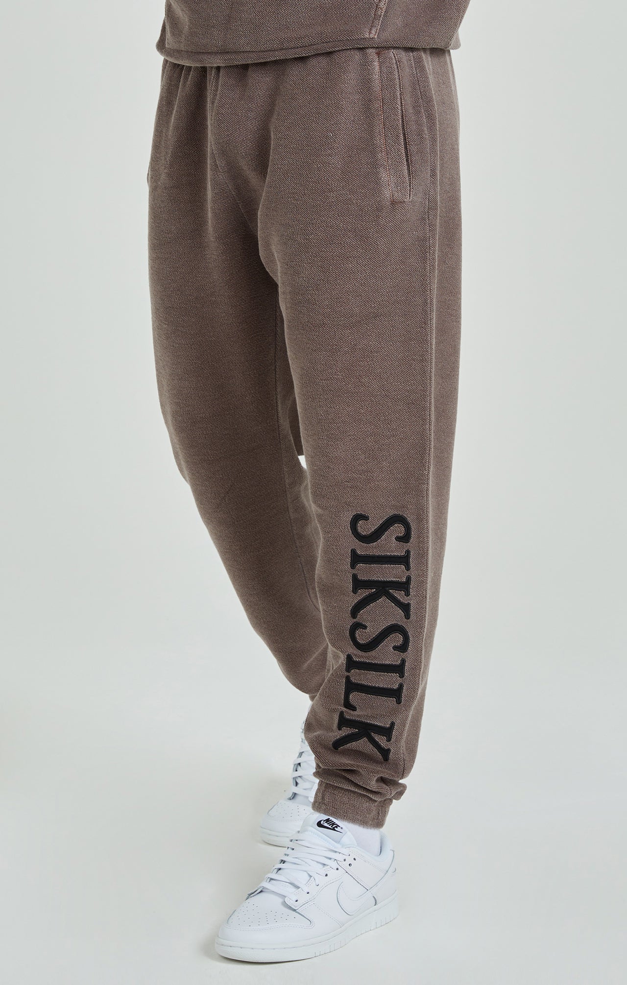 Brown Heavyweight Loopback Relaxed Joggers