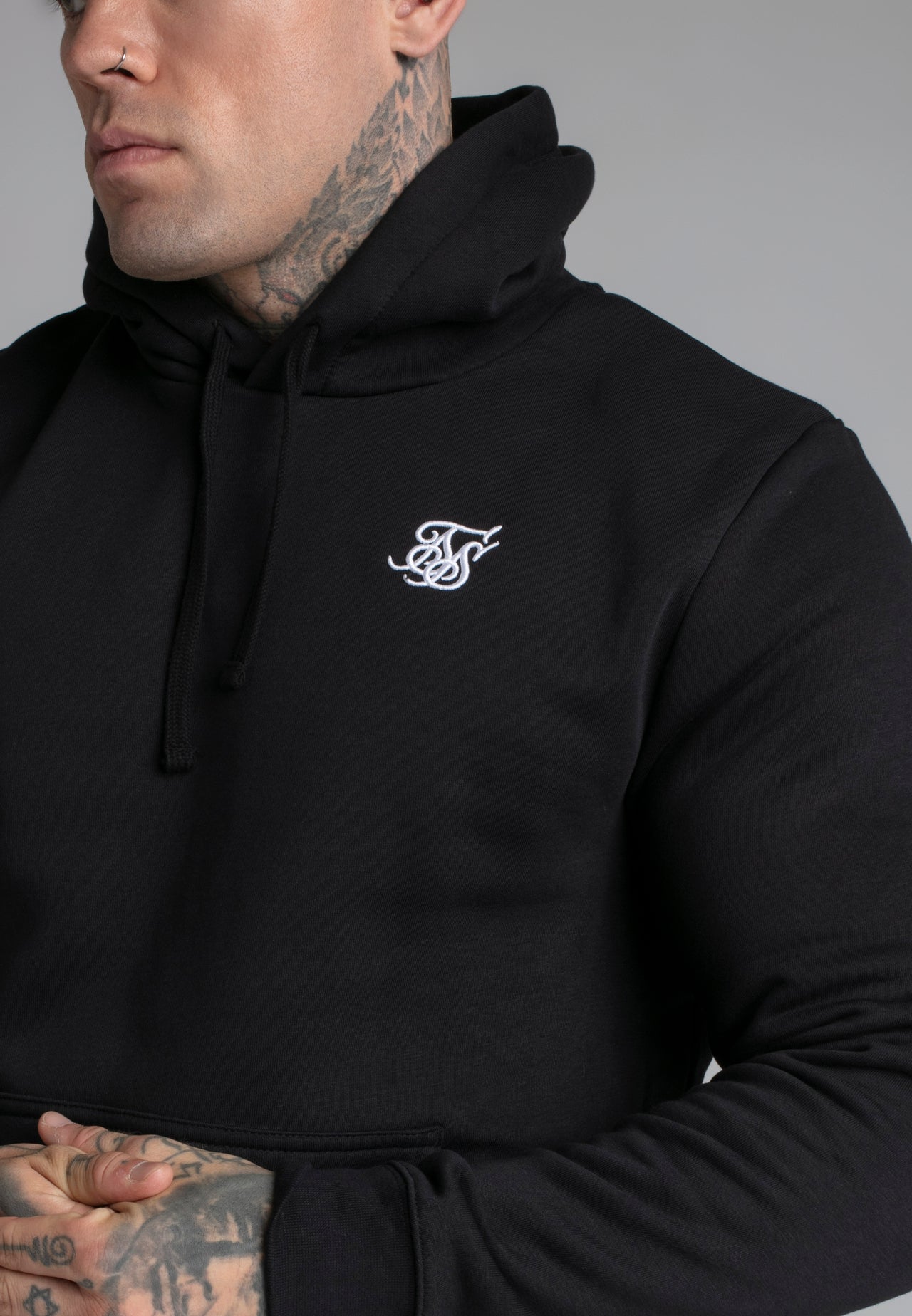 Black Essential Overhead Hoodie (2)