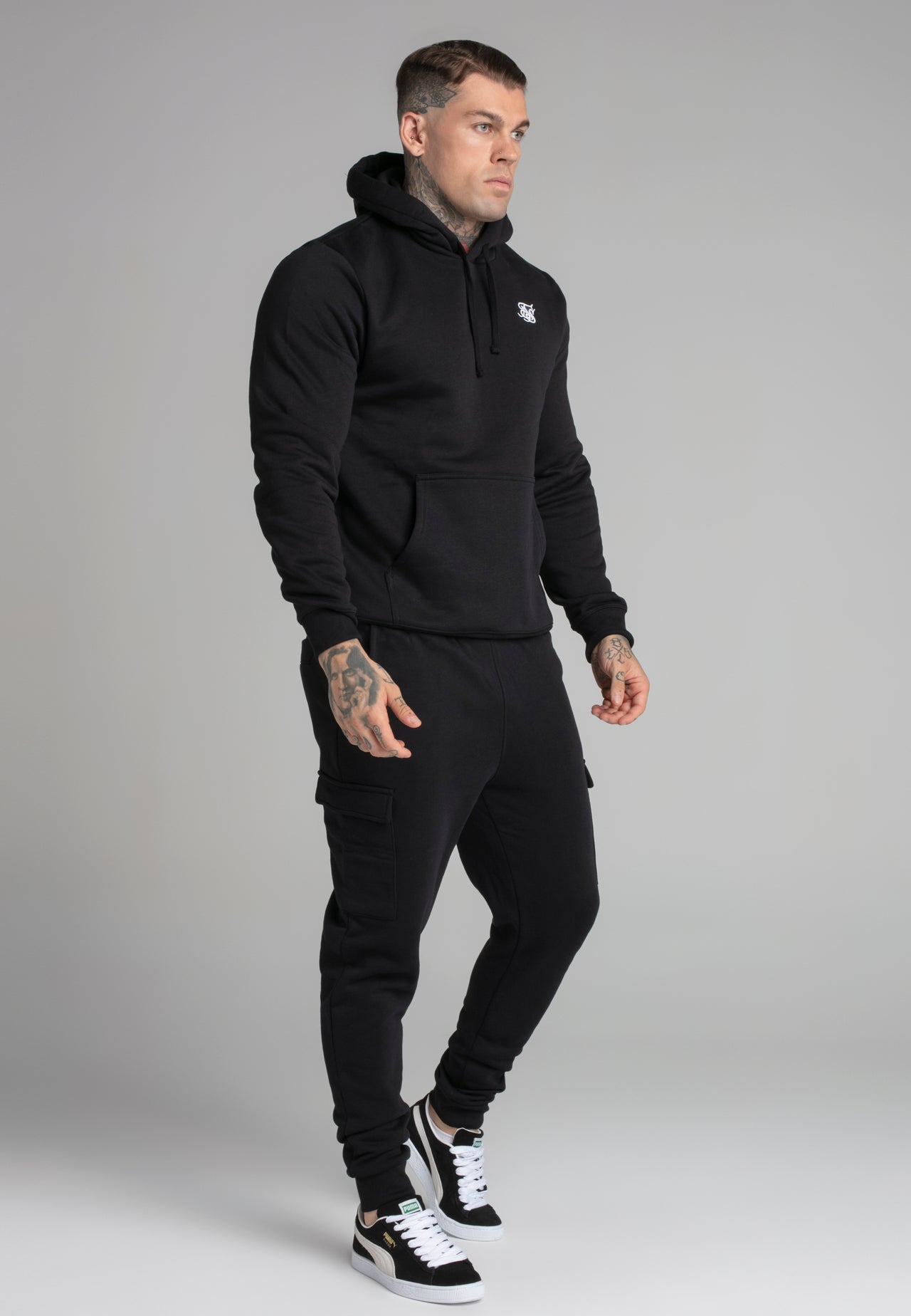 Black Essential Overhead Hoodie (3)