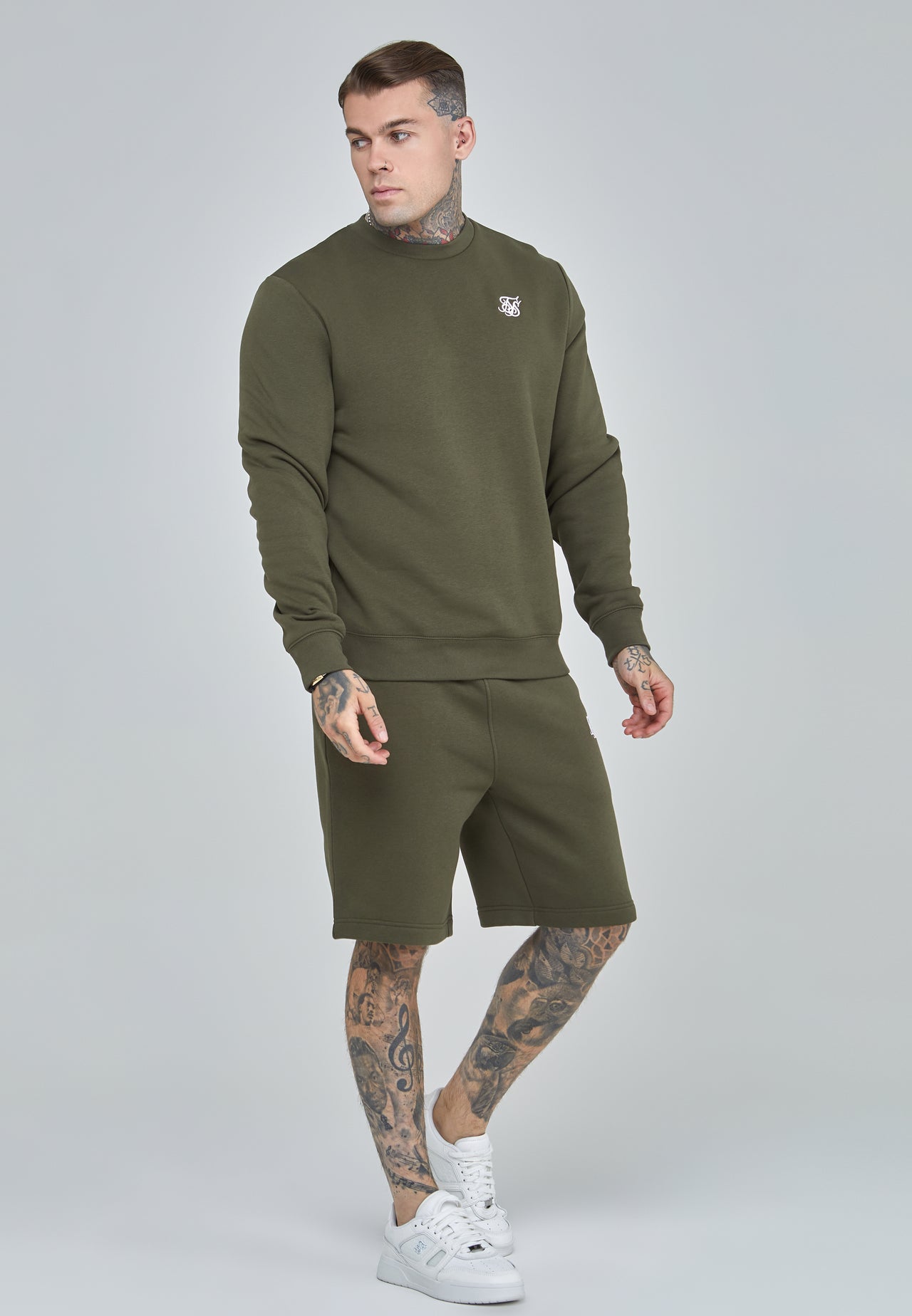 Khaki Essential Sweatshirt (1)